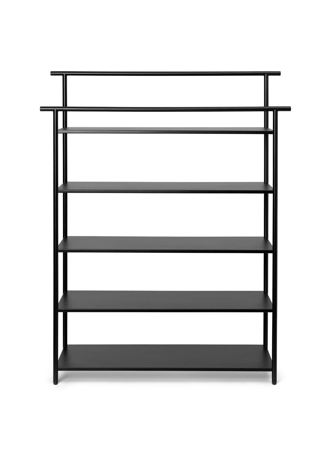Regał DORA czarny – styl minimalistyczny
