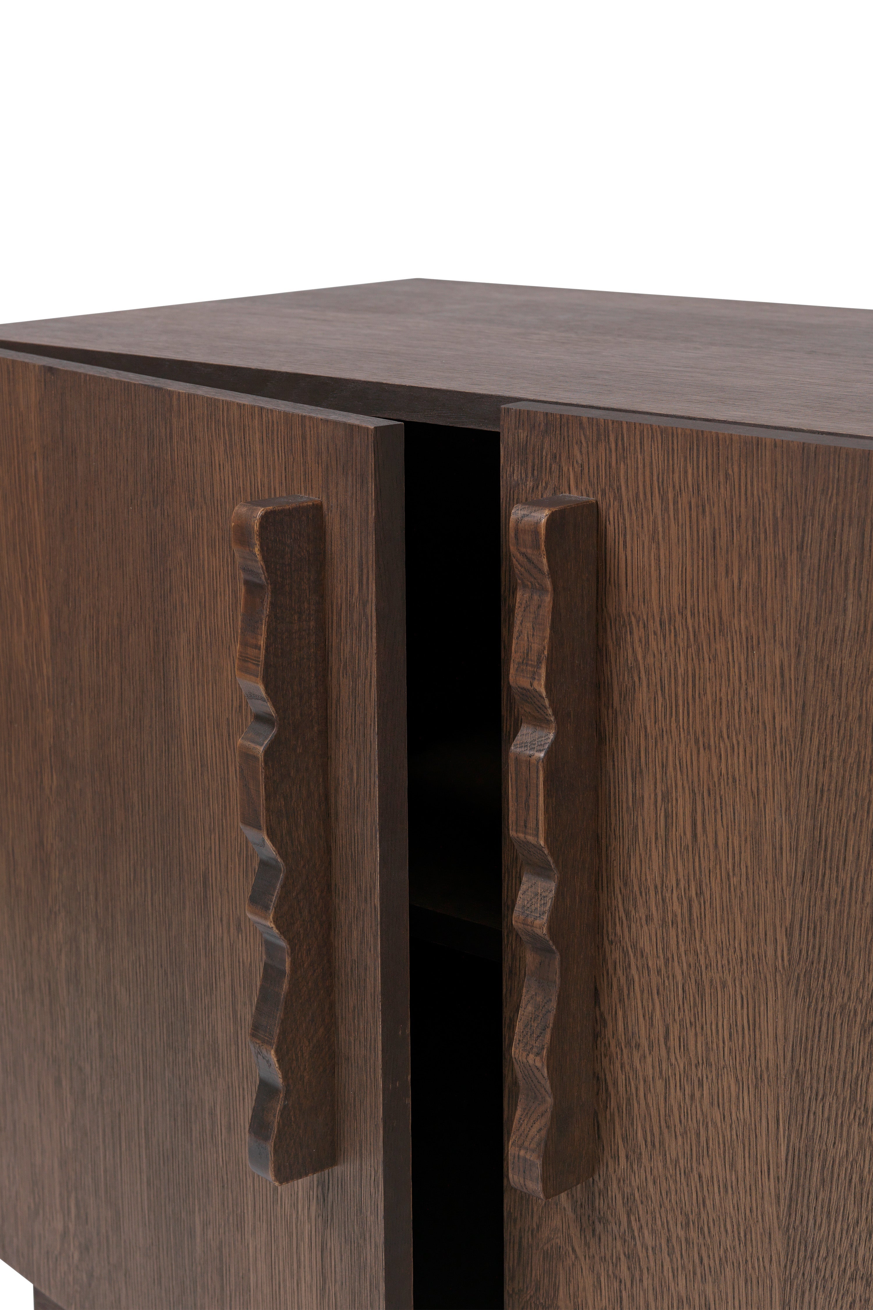 Komoda UNDA ciemnobrązowy fornir dębowy – drewno dębowe, ferm LIVING