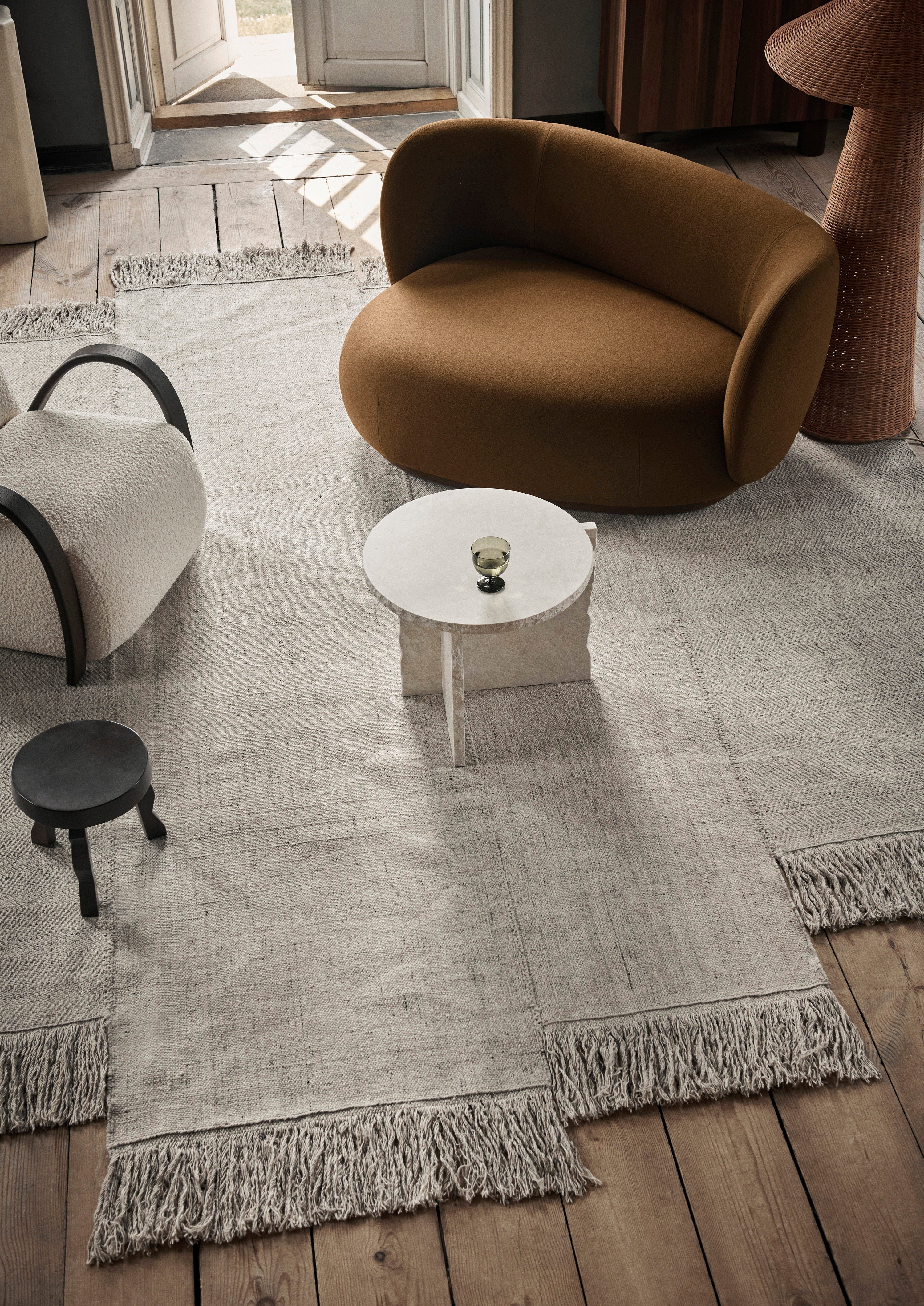 RICO -Kurve links Sofa -Sofa Karamell Tonus