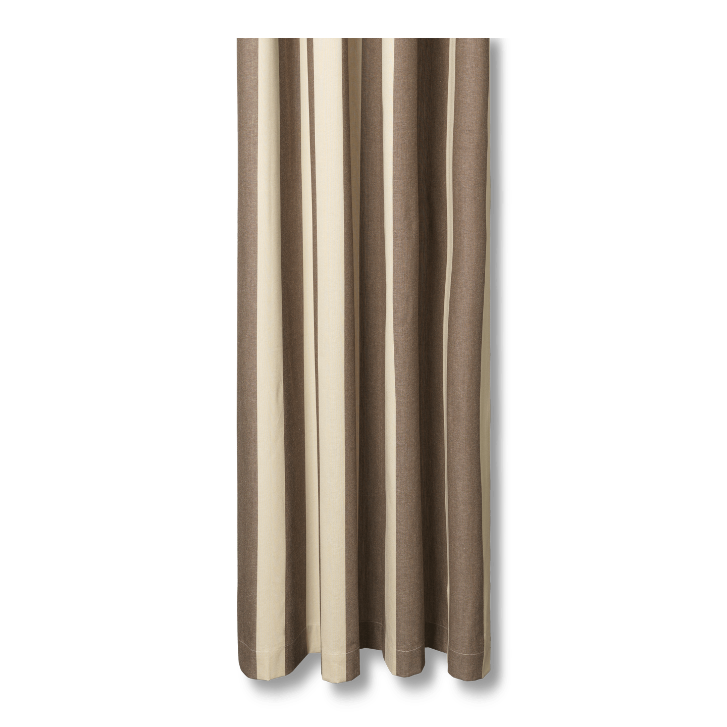 Duschvorhang CHAMBRAY kaffeefarben mit Beige