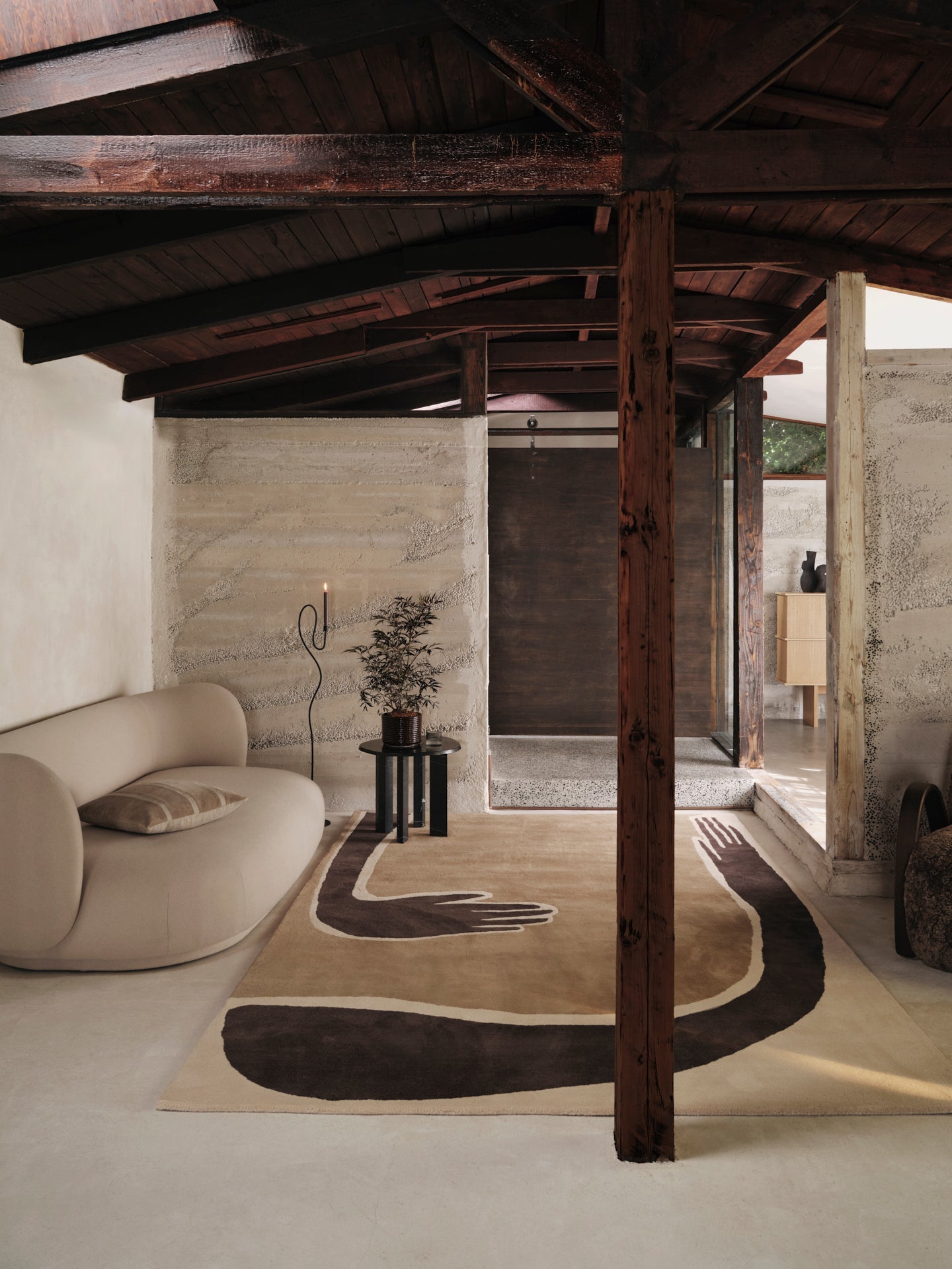 Sofa RICO LOUNGE Tonus crèmekleurig