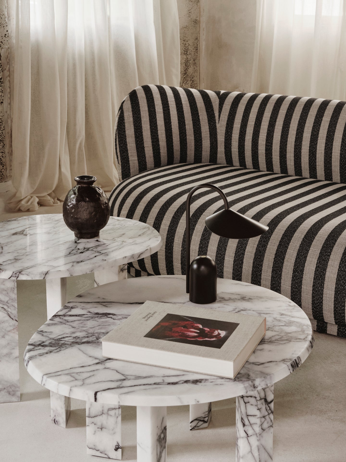 Sofa RICO LOUNGE Louisiana zwart-wit