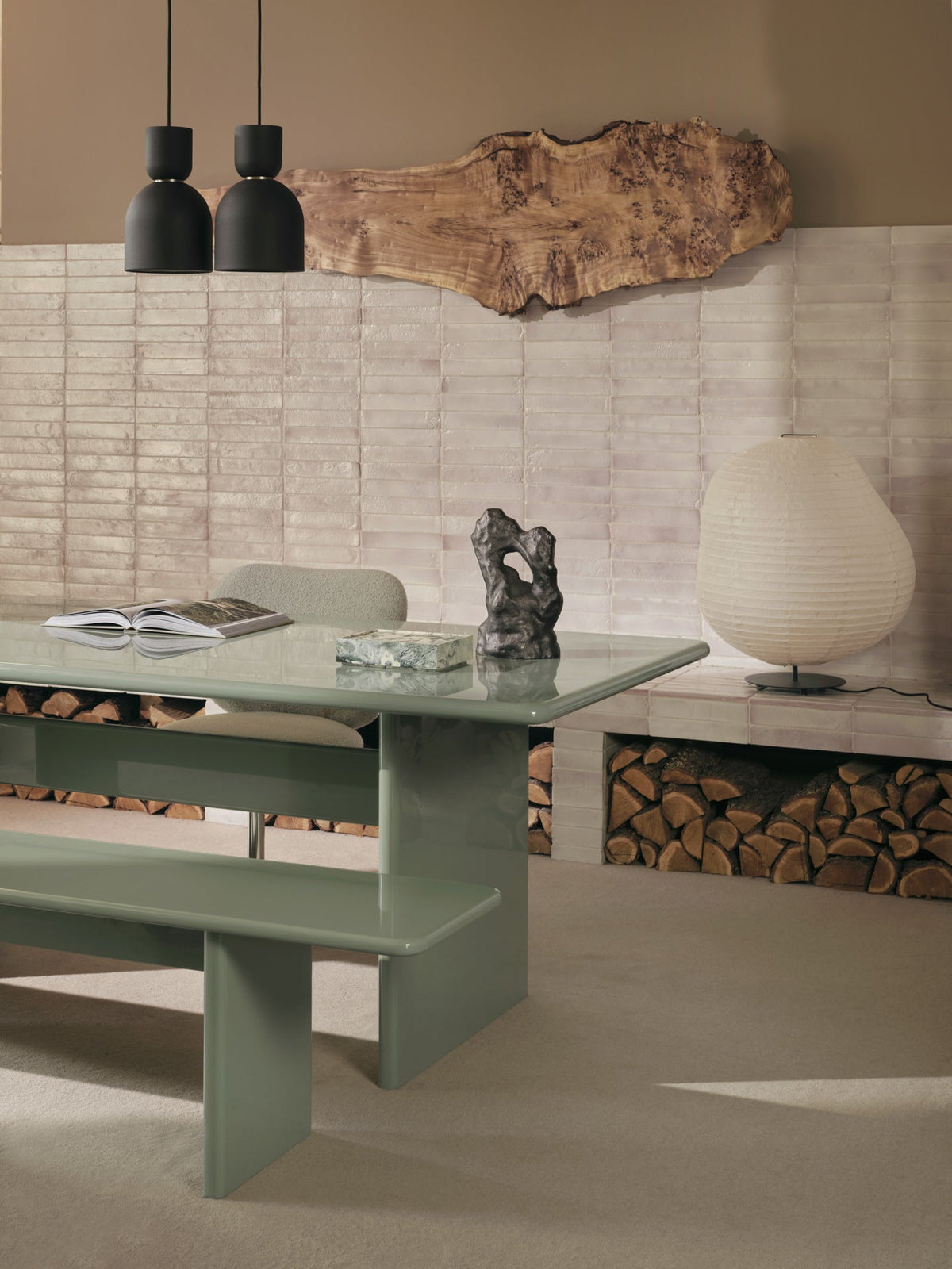 Stół RINK zielony, marka ferm LIVING
