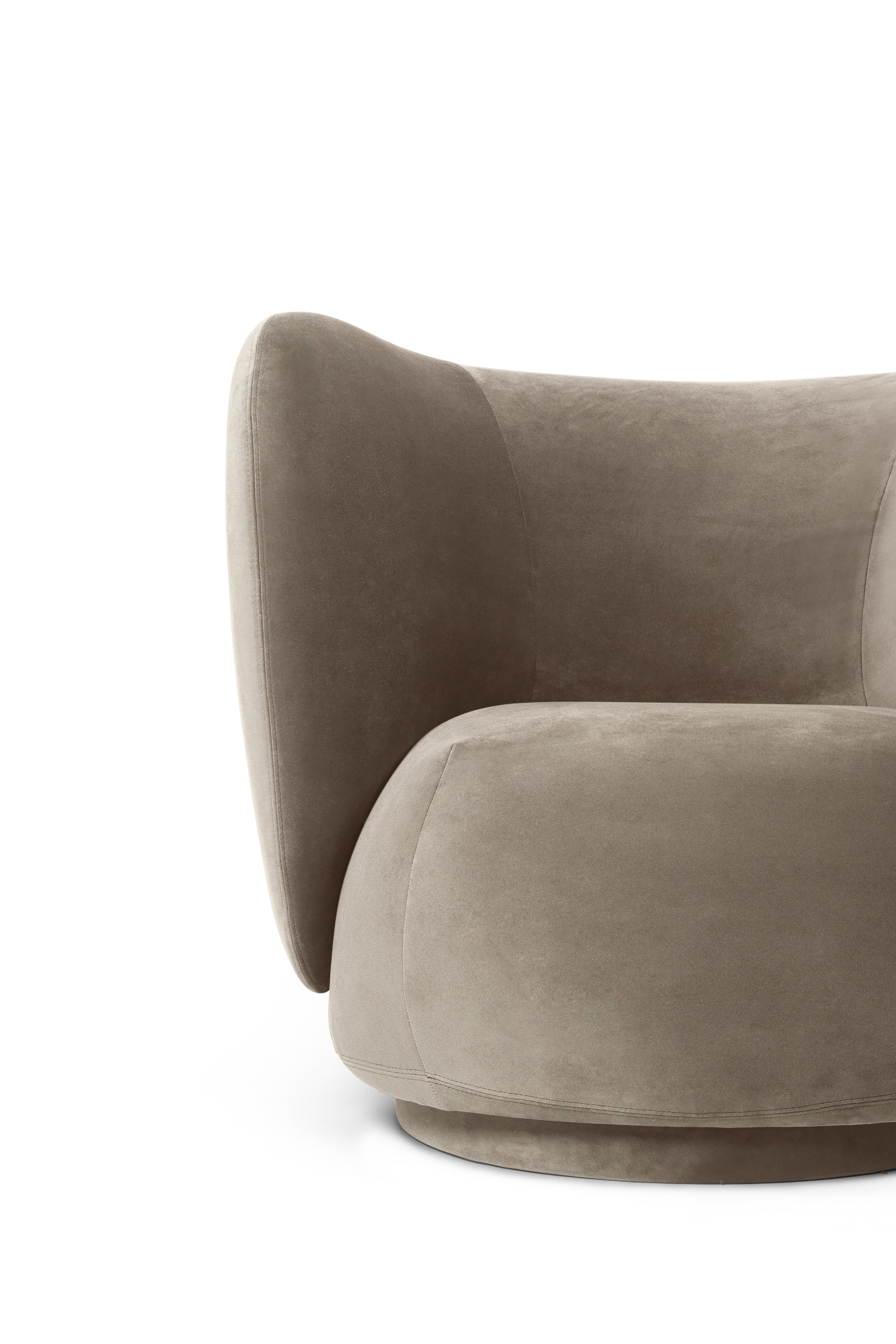 Fauteuil RICO LOUNGE Rijke Velours beige