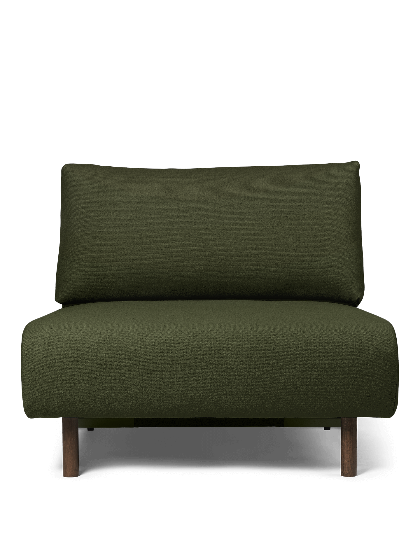 Dase modulares Sofa - zentrales Element dunkelgrüner Tonus
