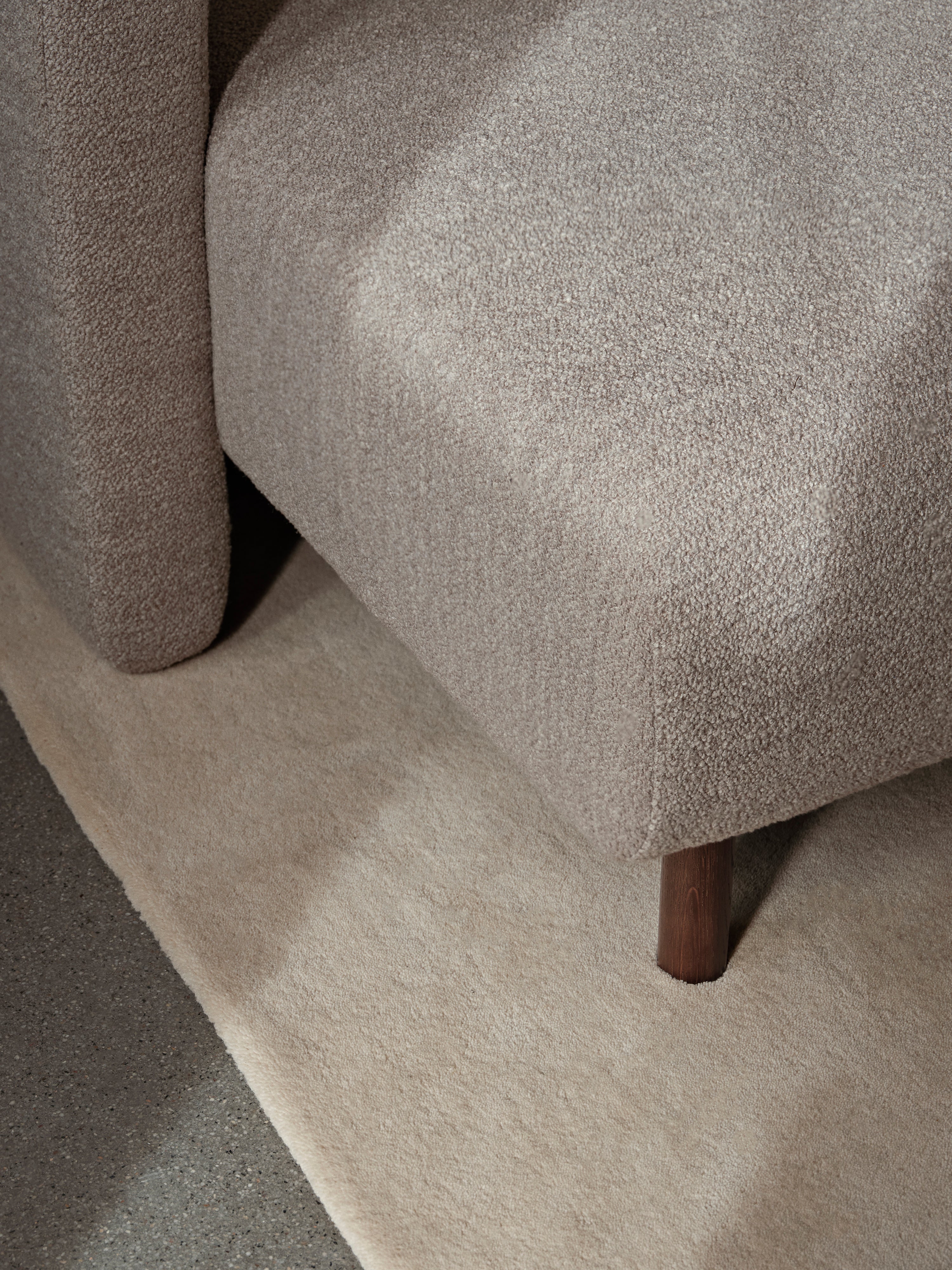 Modulaire bank DASE - linker chaise longue Katoen Linnen beige