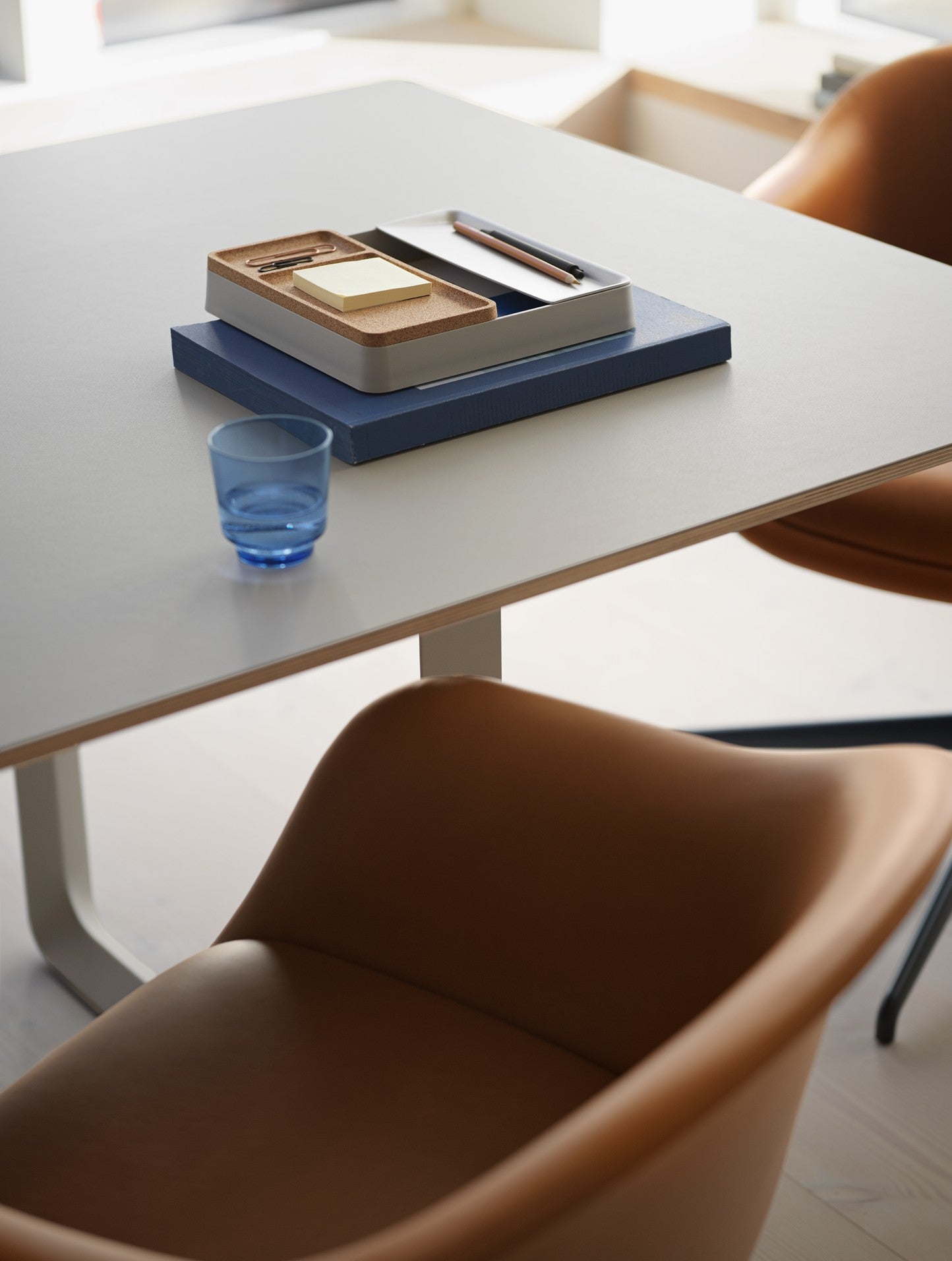 Gray 70/70 Table with White Base