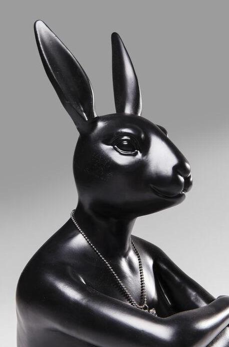 Figurka dekoracyjna GANGSTER BUNNY czarny Kare Design    Eye on Design