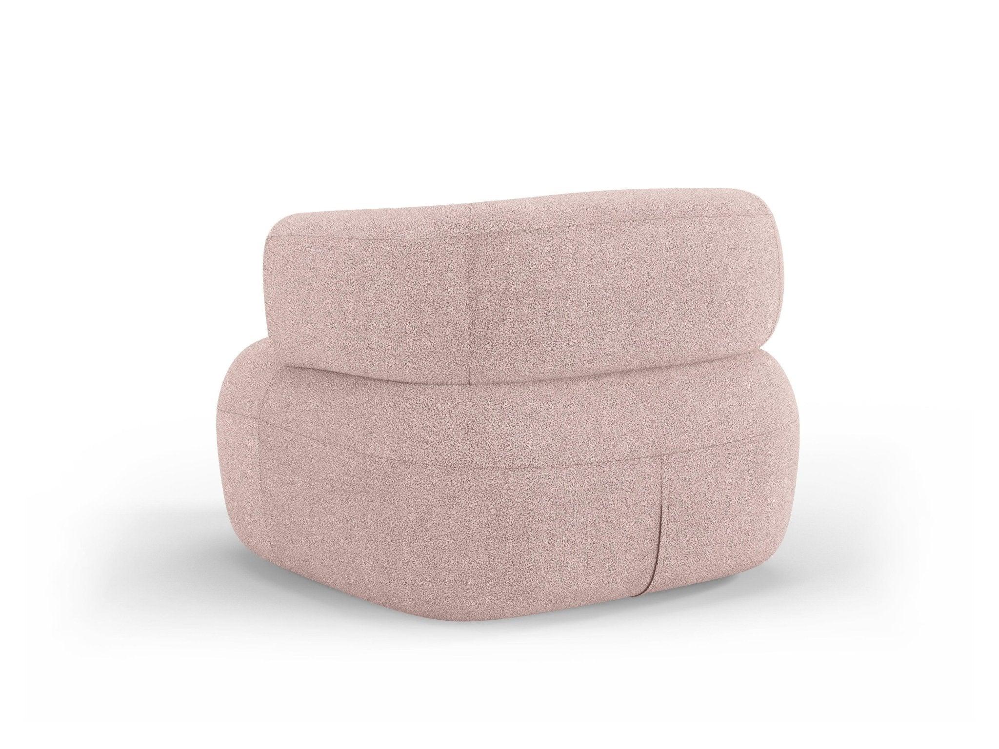 Fotel ALDRIN pudrowy róż boucle Windsor & Co    Eye on Design