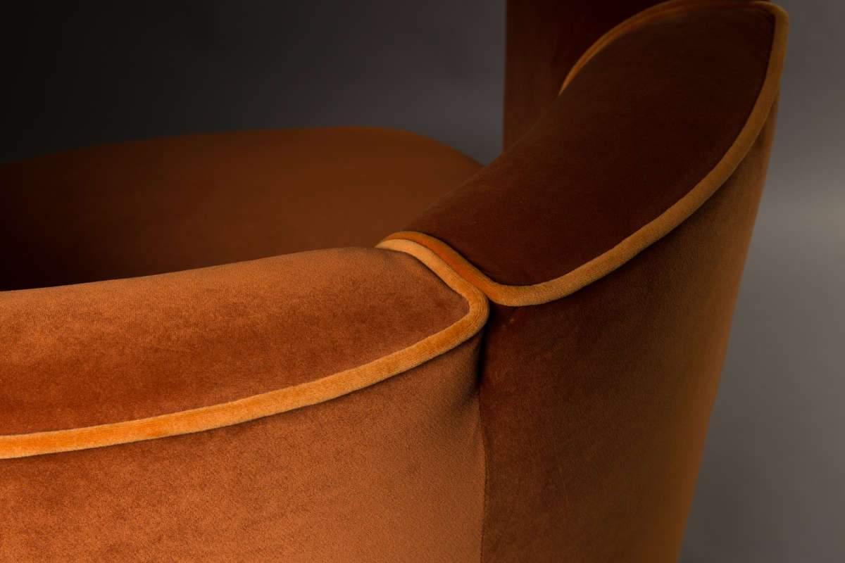 Fotel lounge FLOWER pomarańczowy Dutchbone    Eye on Design