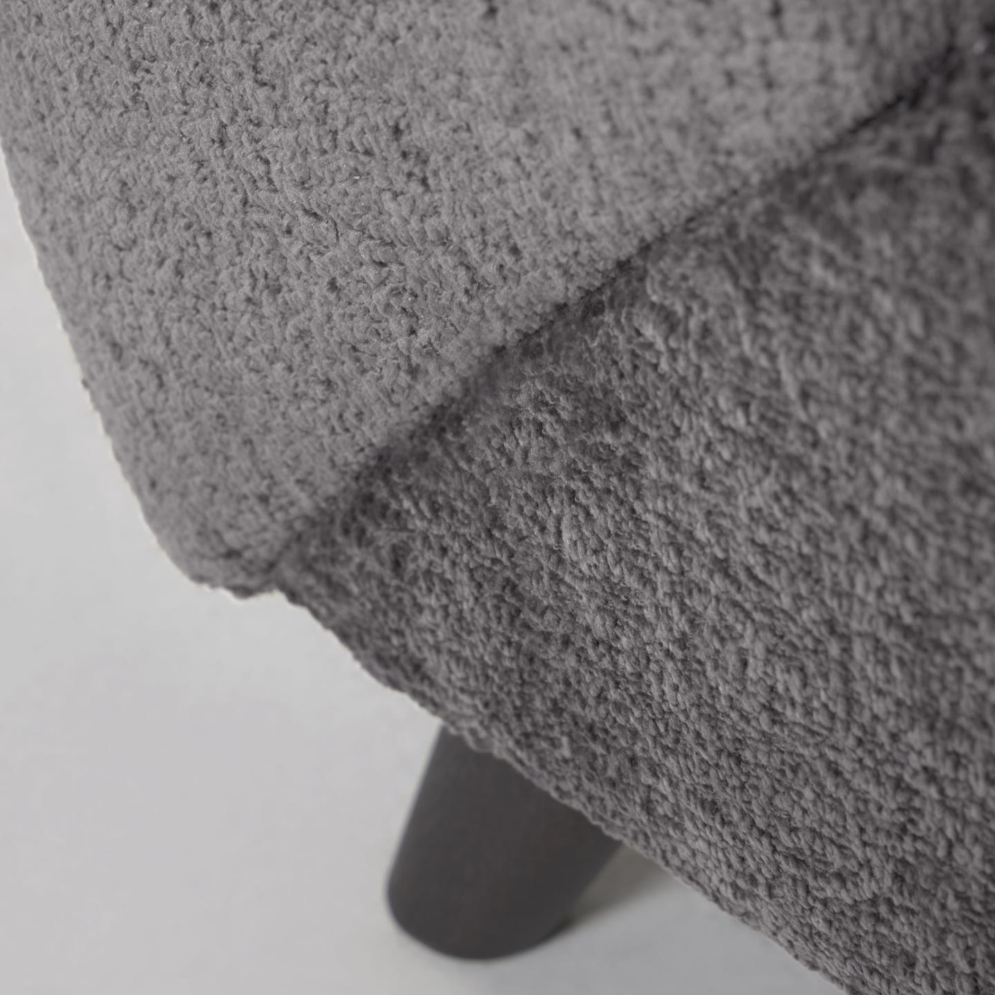 Fotel MEGHAN szary szenil z wenge podstawą La Forma    Eye on Design