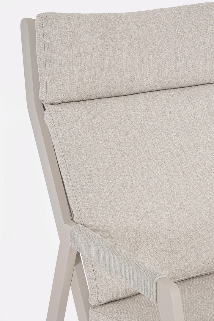 Buitenstoel EMERY beige-grijs