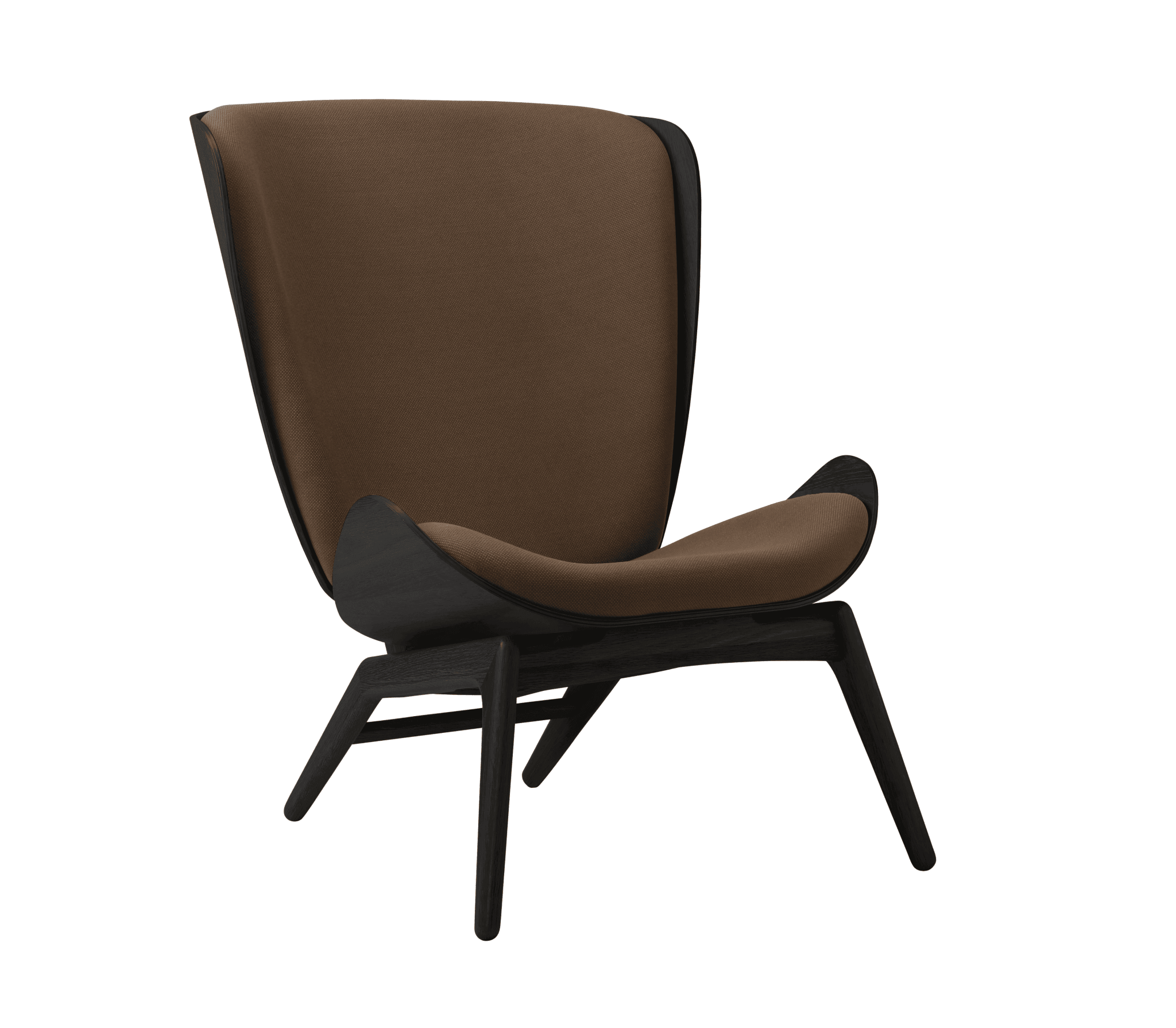 Fotel READER kawowy z czarną podstawą UMAGE    Eye on Design