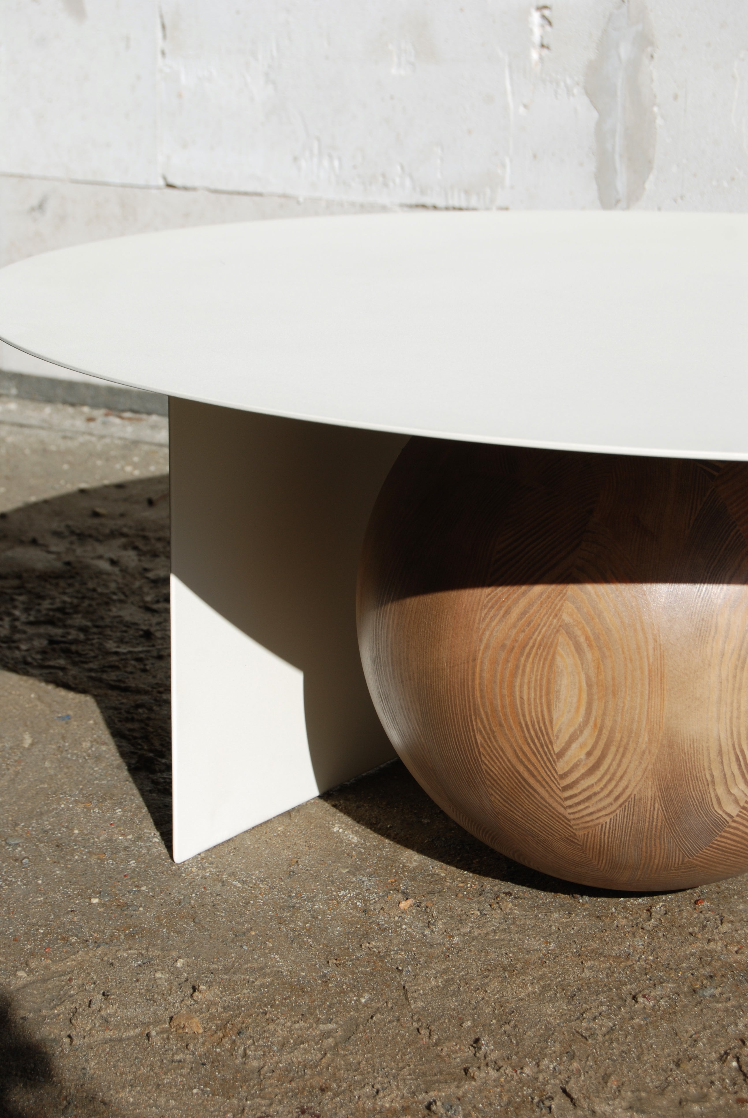 Koffietafel FUKU staal en hout
