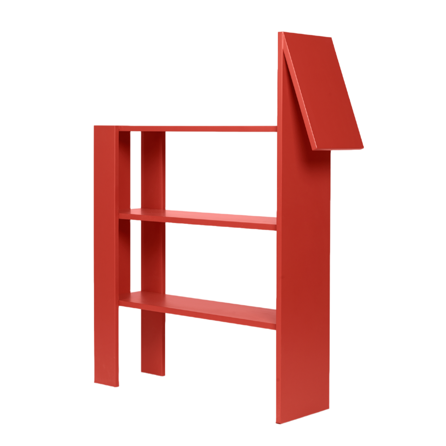 HORSE BOOKCASE red