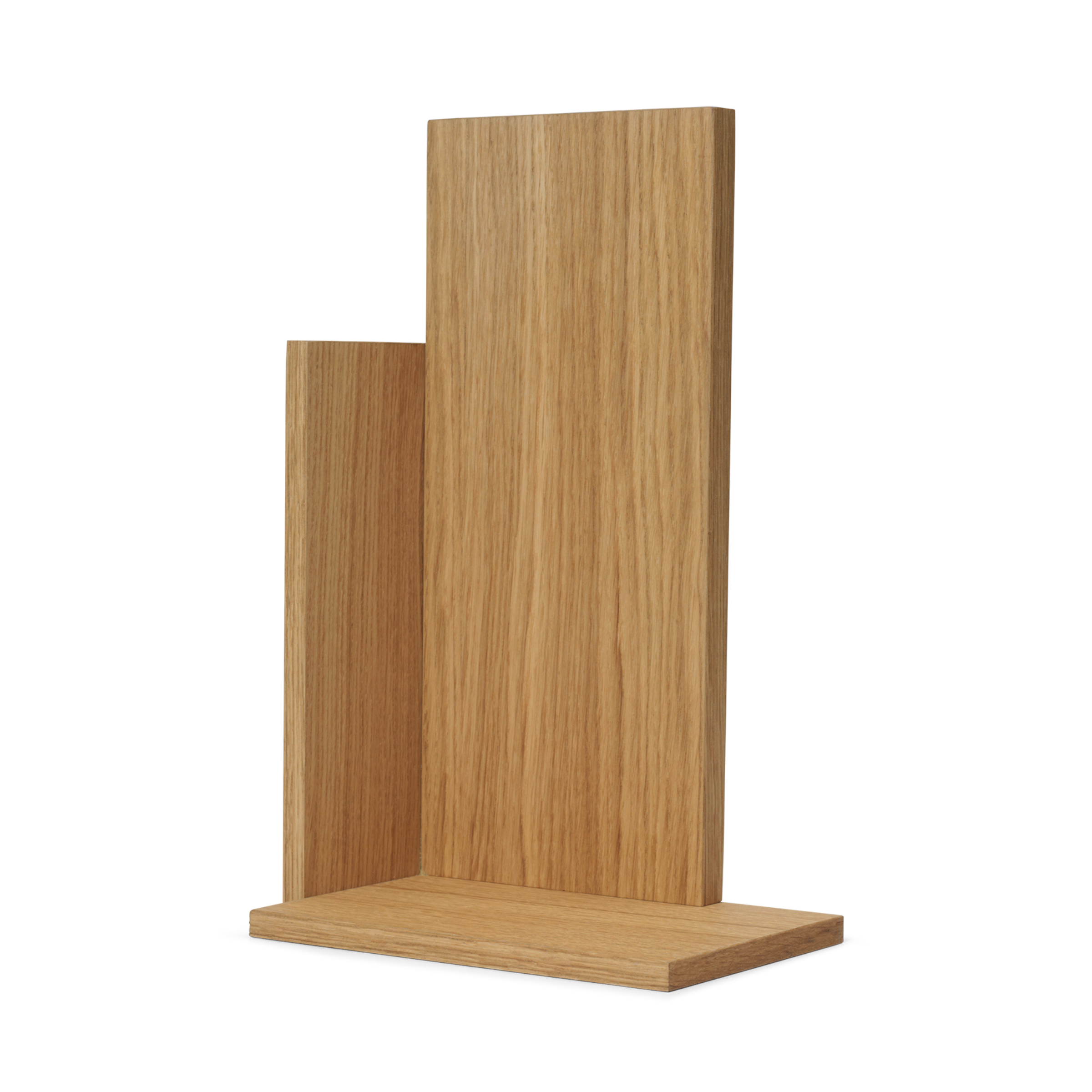 STAGGER TALL hanging shelf, oiled oak plywood