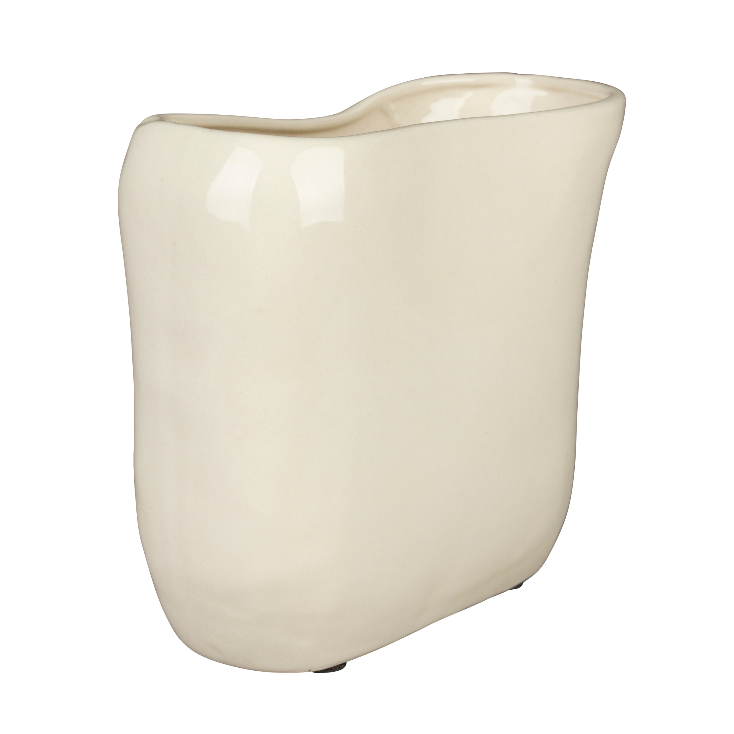 Vase EDNA beige