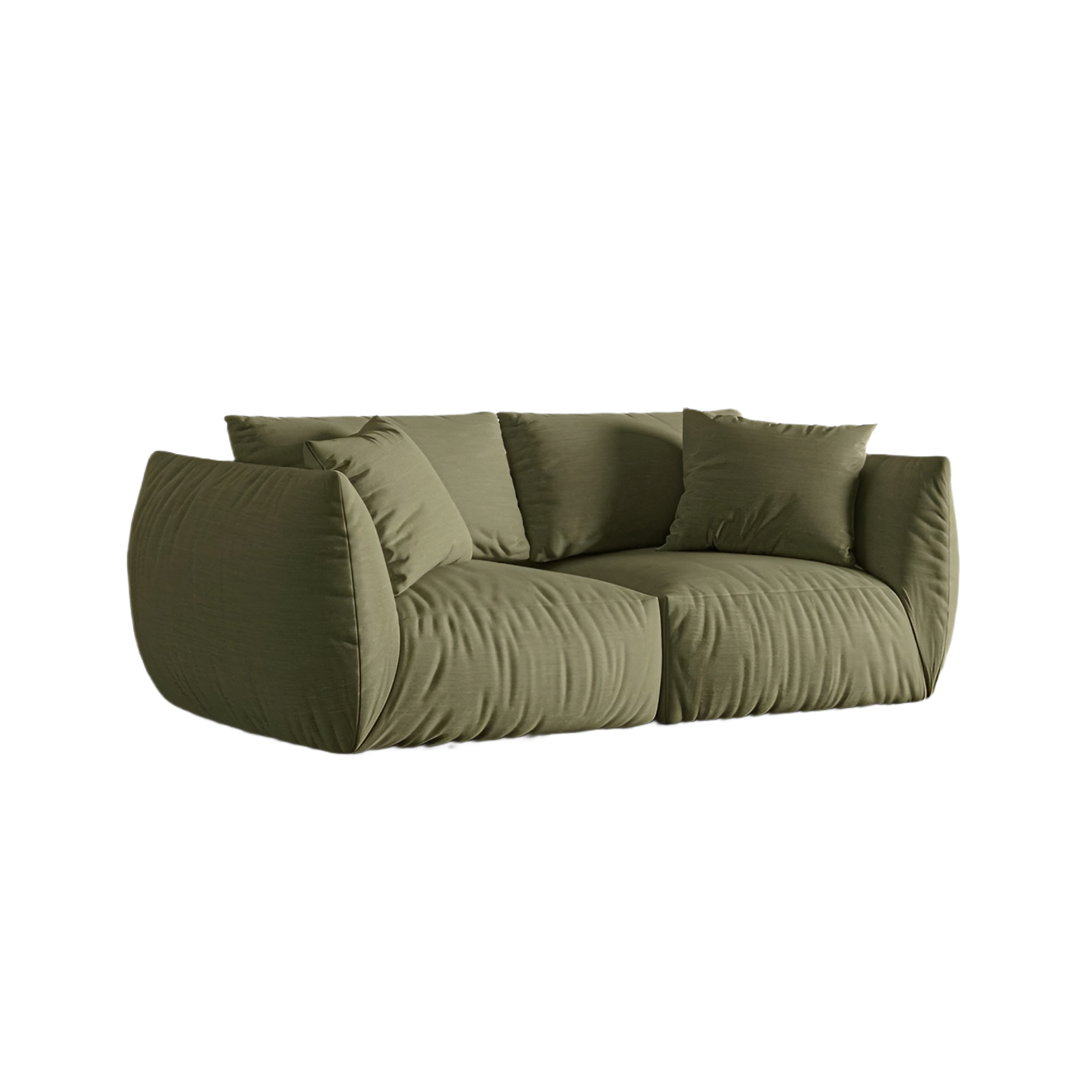 3-seater Sofa CHRIS light green chenille