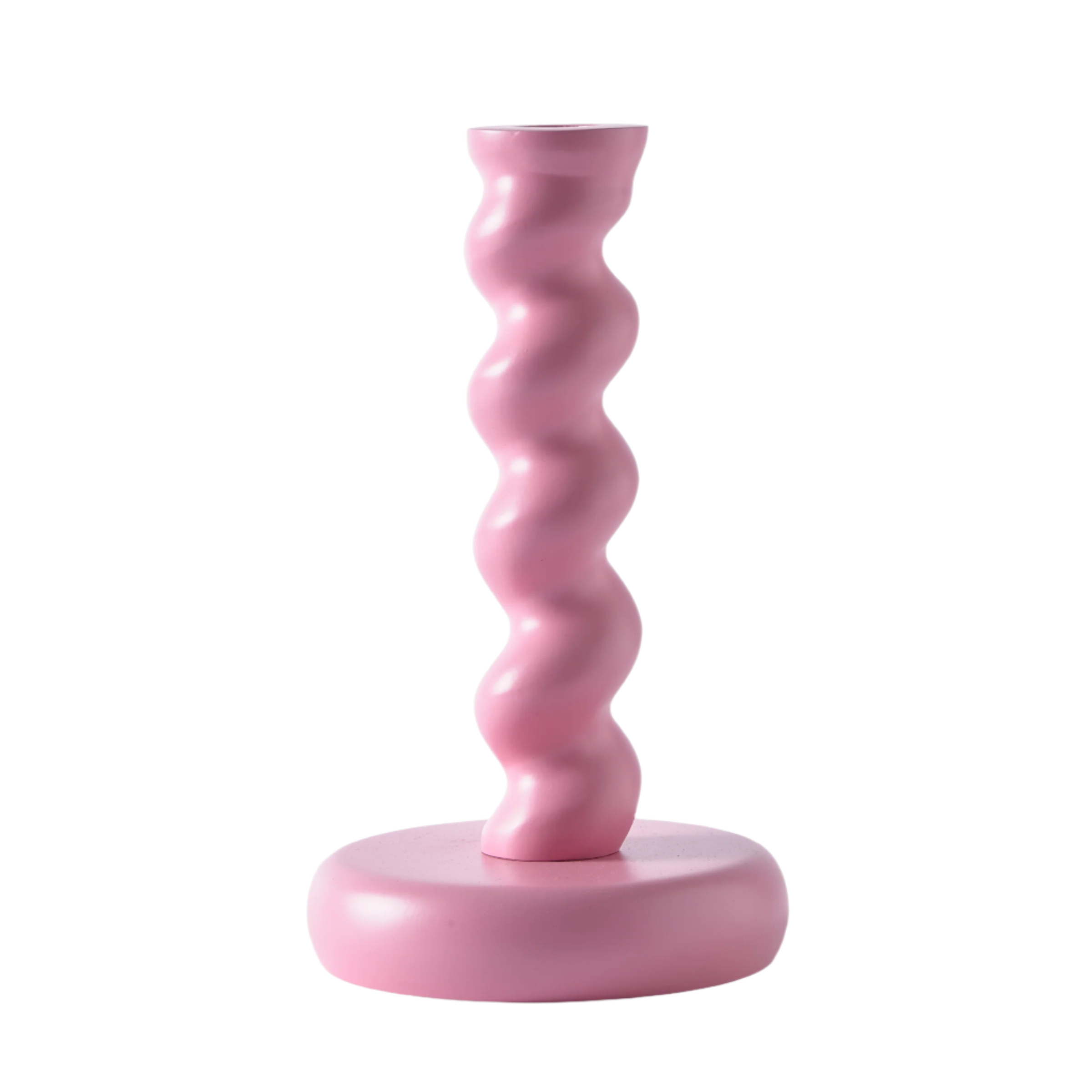 TWISTER Kerzenständer rosa