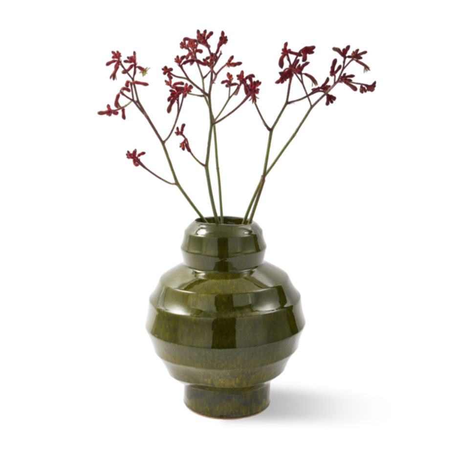 SUMO PLANT POT vase dark green