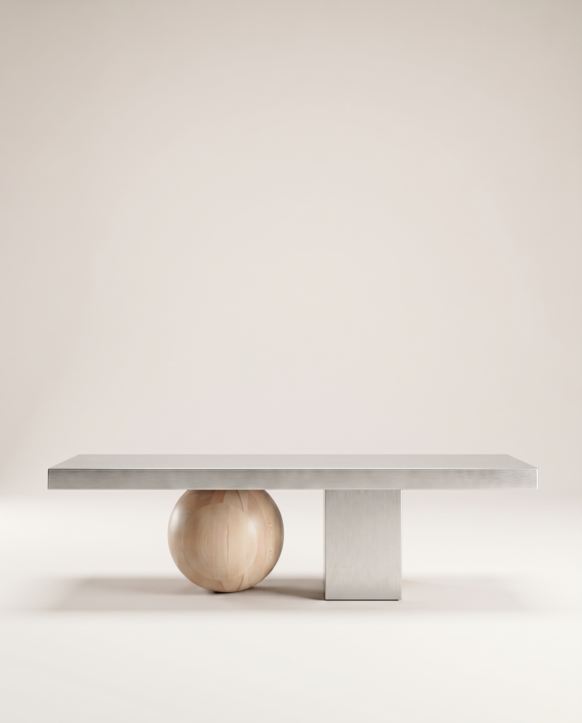 Koffietafel MOORT staal en hout