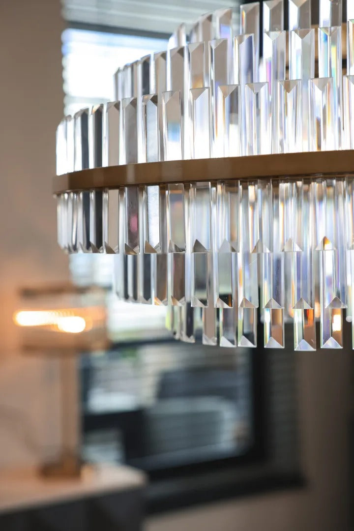 Kroonluchter DESIRE kristal met goud