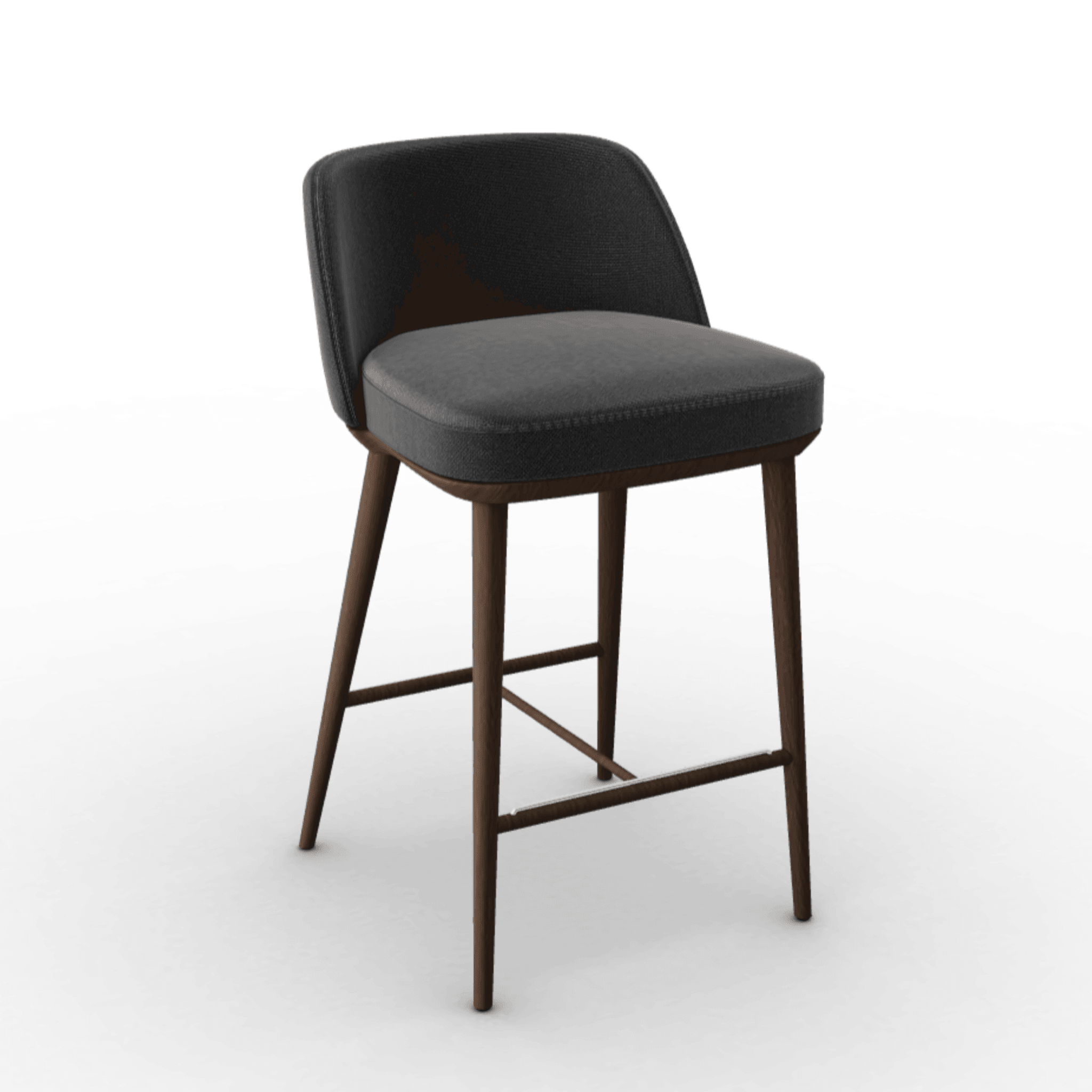 Hoker FOYER ciemnoszary Calligaris drewniana ciemnobrązowa   Eye on Design