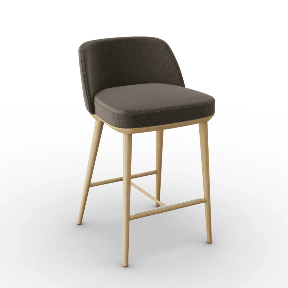 Hoker FOYER melanż szary – drewno, Calligaris