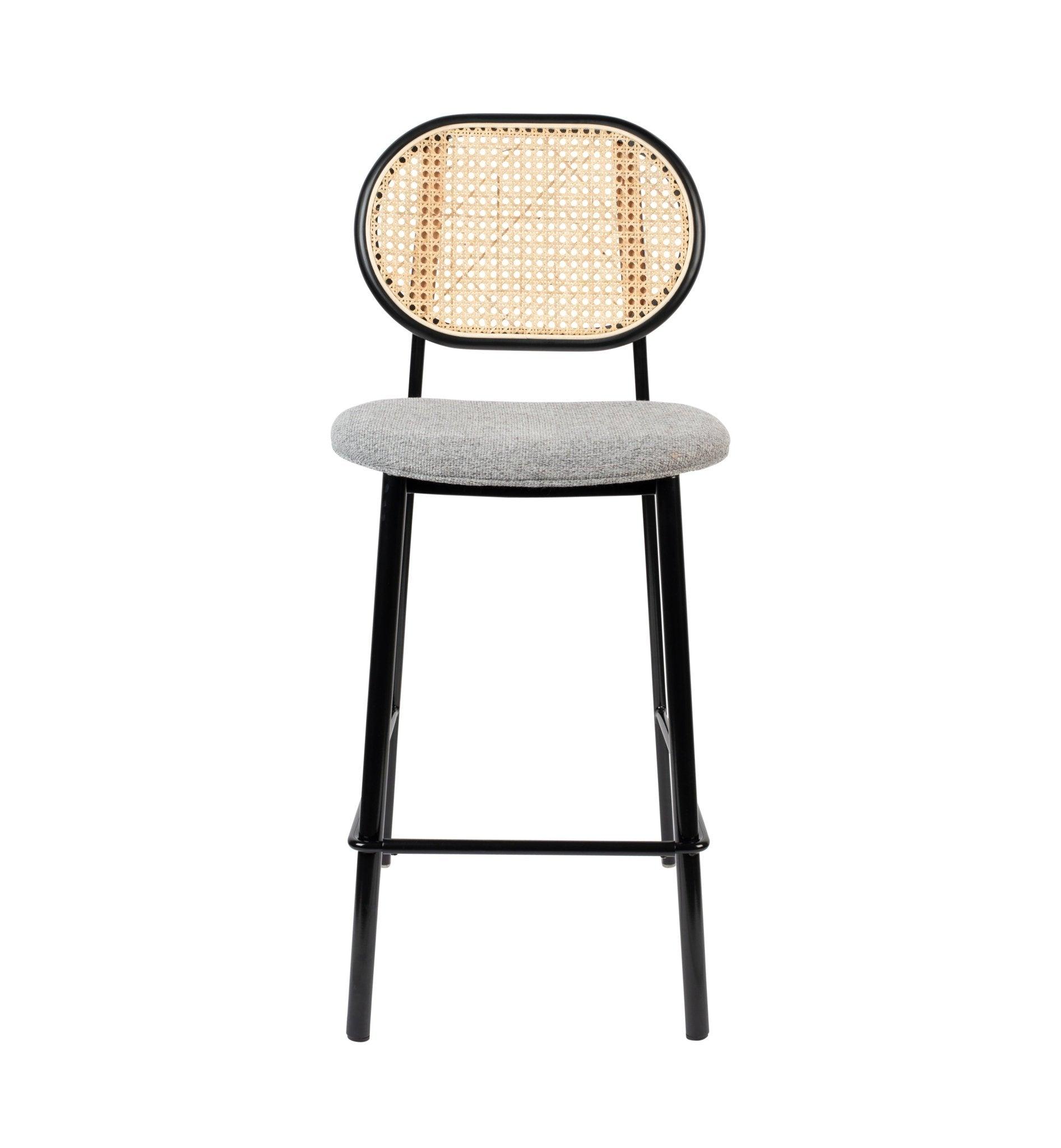 Hoker SPIKE szary z rattanem Zuiver    Eye on Design