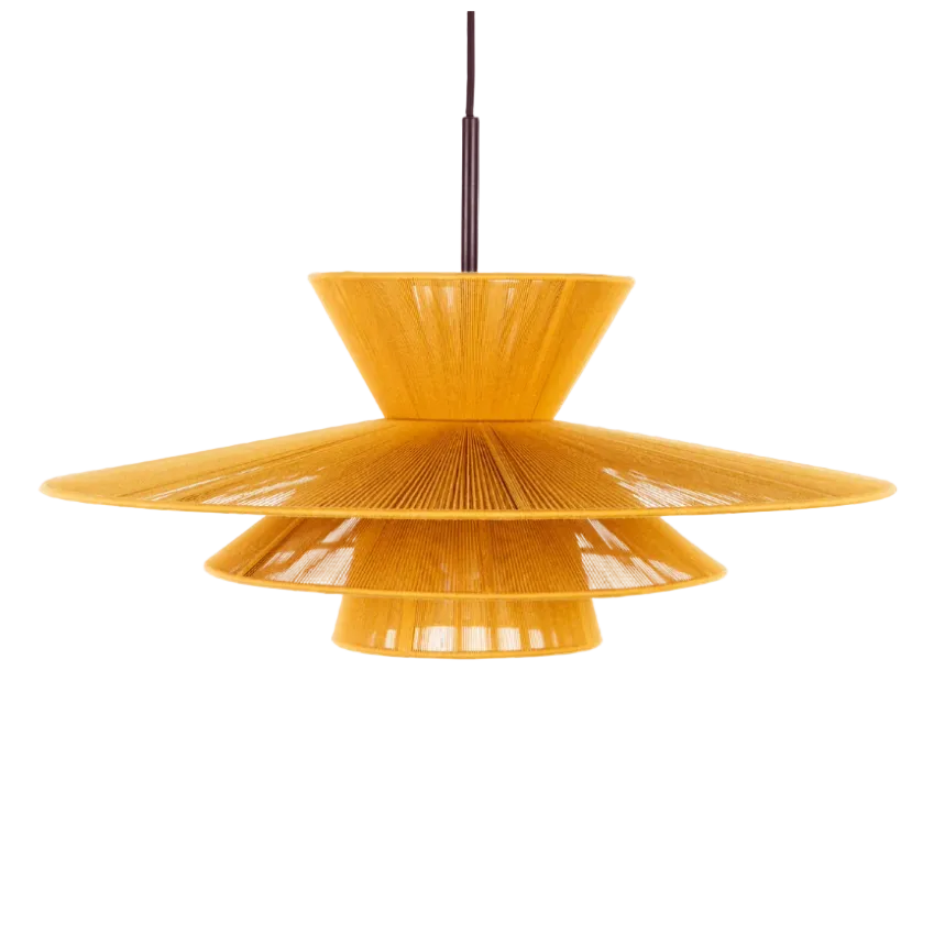 Hanging Lamp SOLLE Honey Yellow