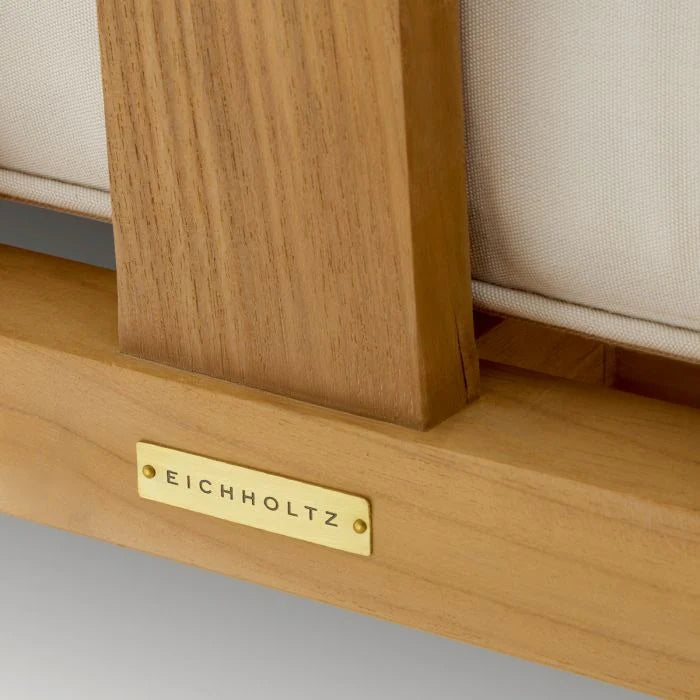 Buitenbank ARUBA crème met houten basis