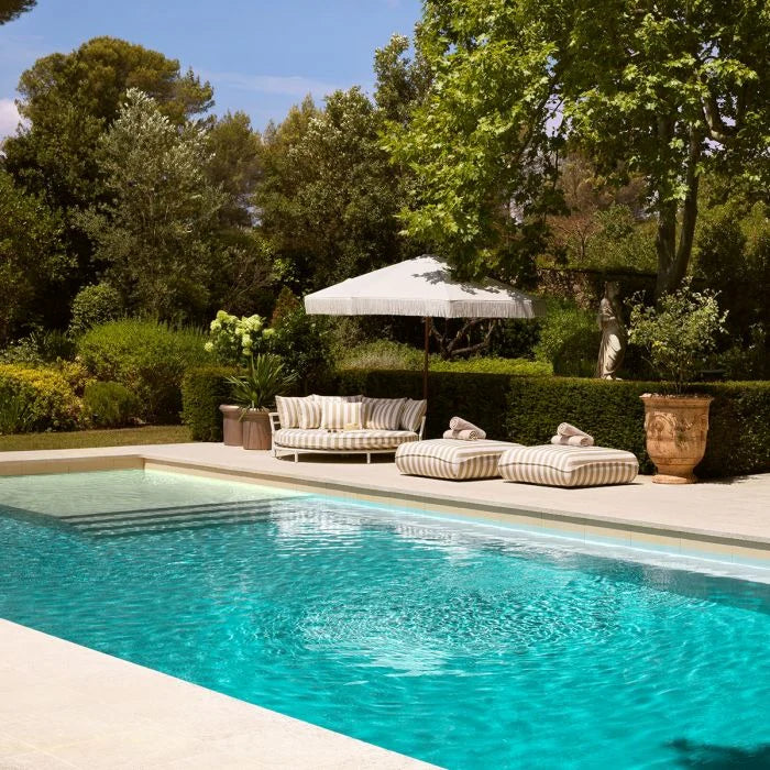 Buitenbank LAGUNO wit met crème