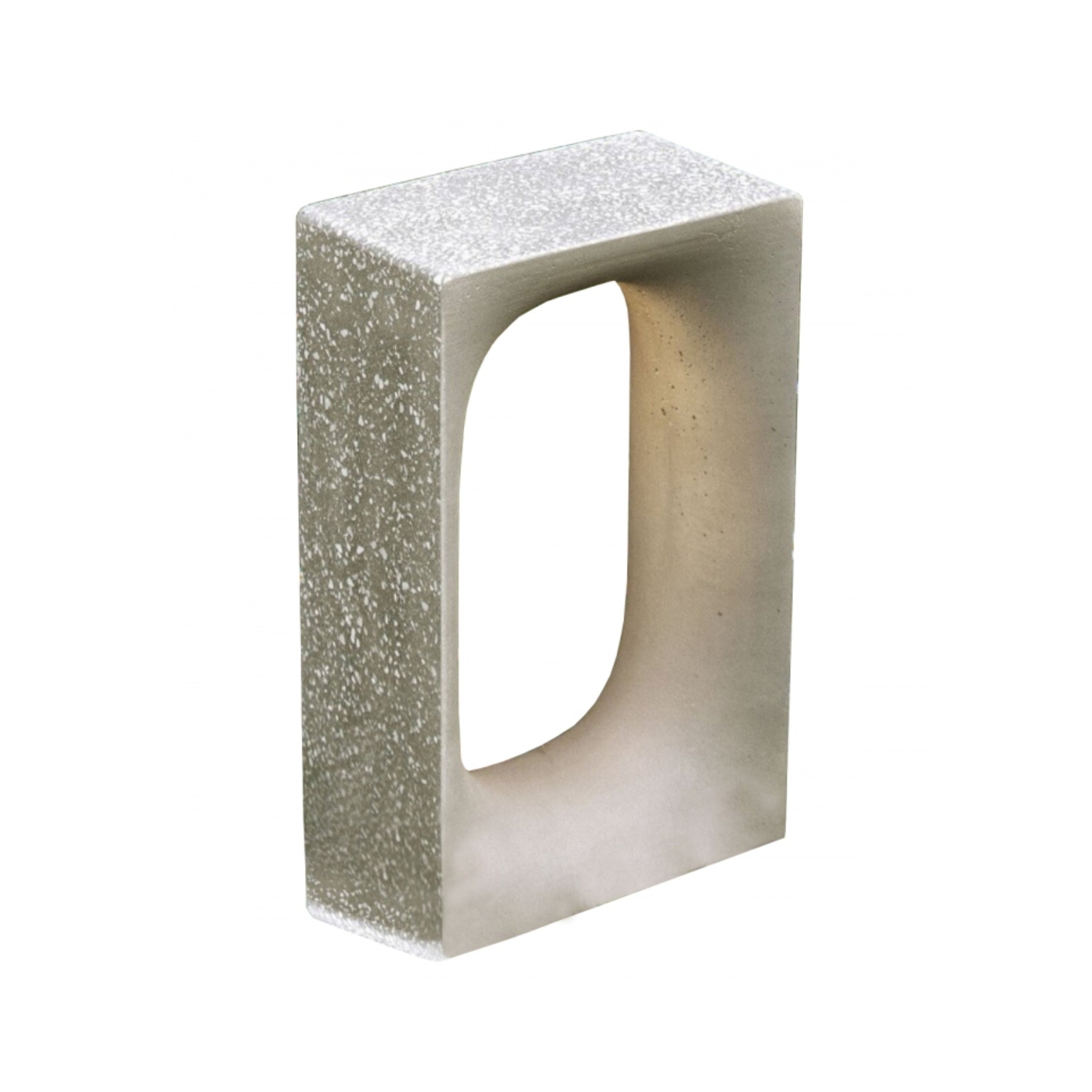 Outdoor lamp JAN gray concrete with marble