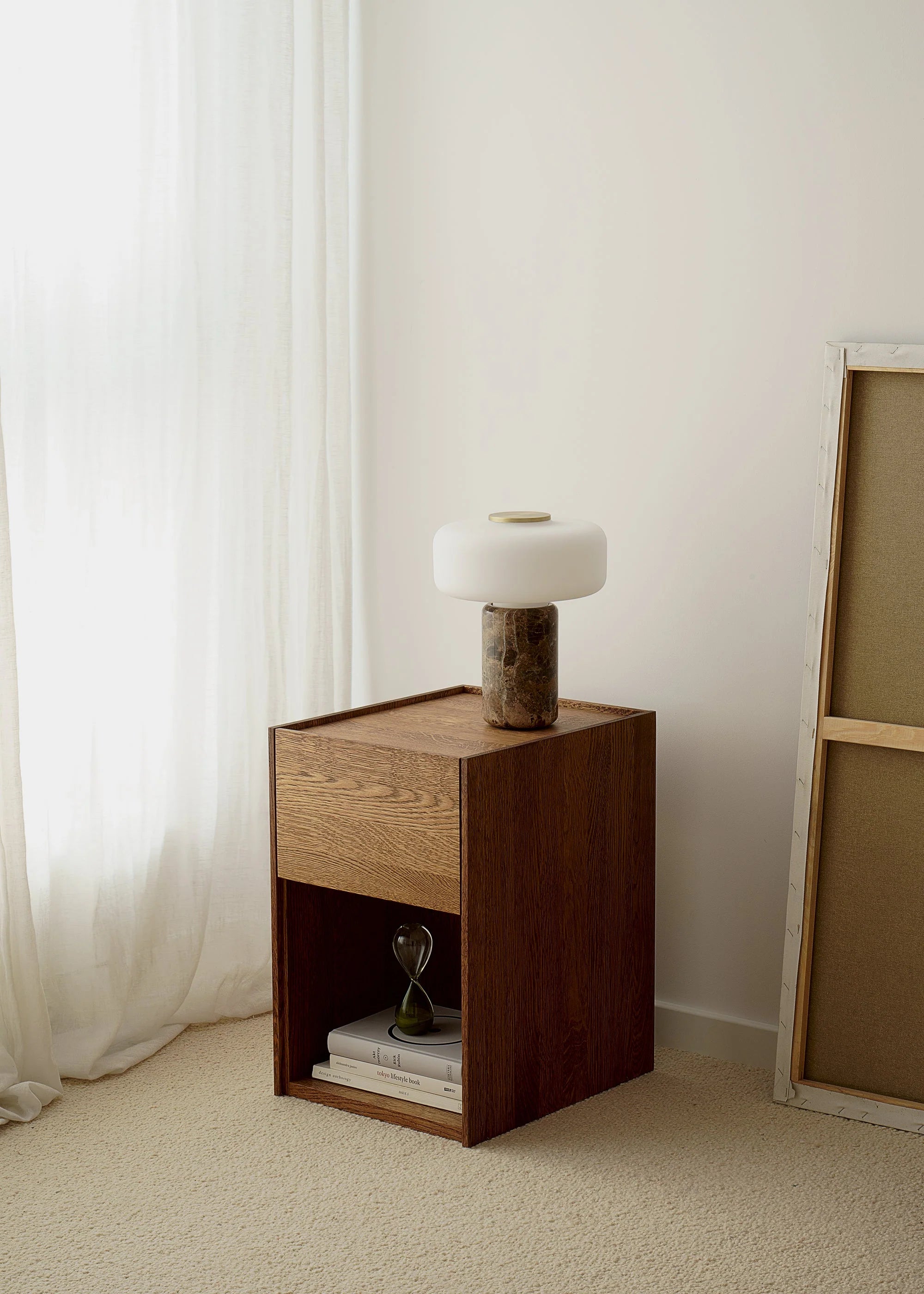 KARI Nightstand Dark Oak Wood