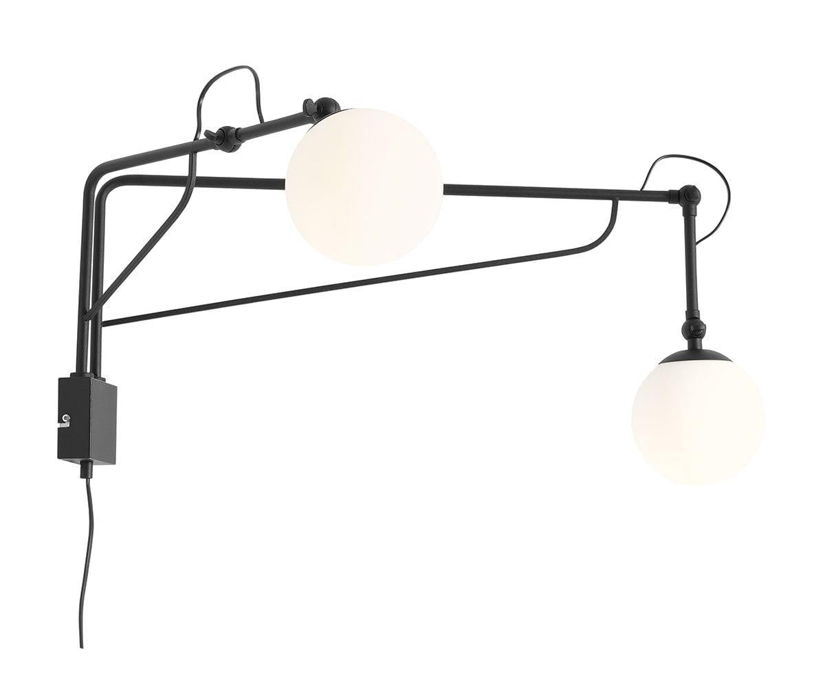 Kinkiet SOHO GLASS DUO czarny Artera    Eye on Design