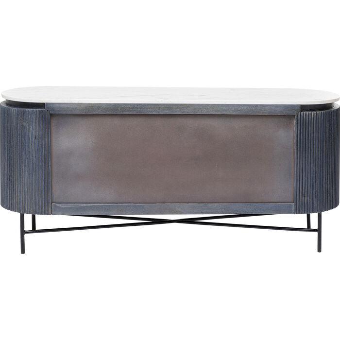 Komoda GLENN antracytowy z bałym marmurem - Eye on Design