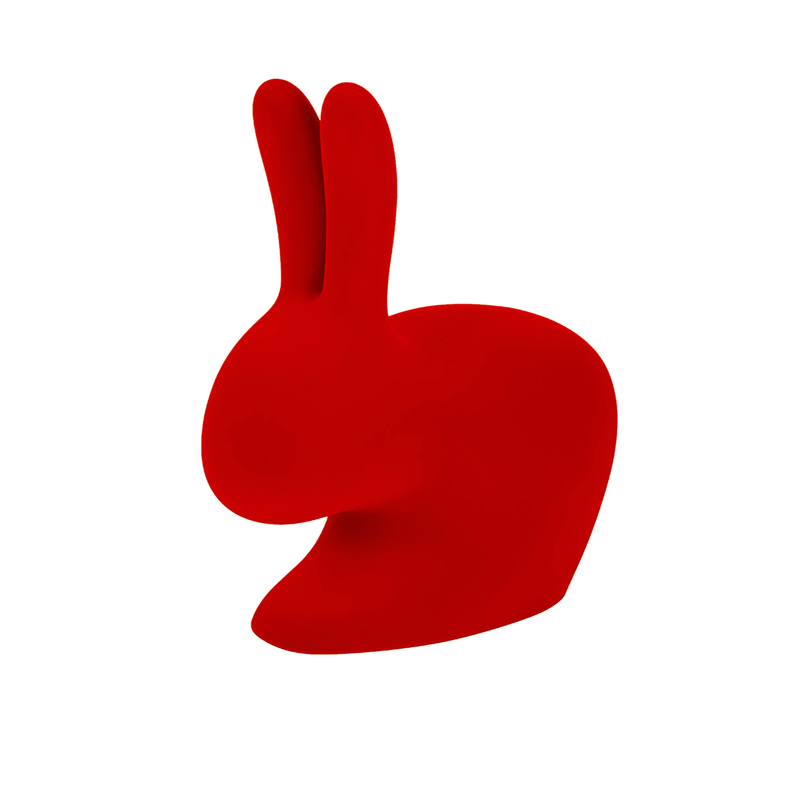 Krzesło BABY RABBIT VELVET czerwony Qeeboo    Eye on Design