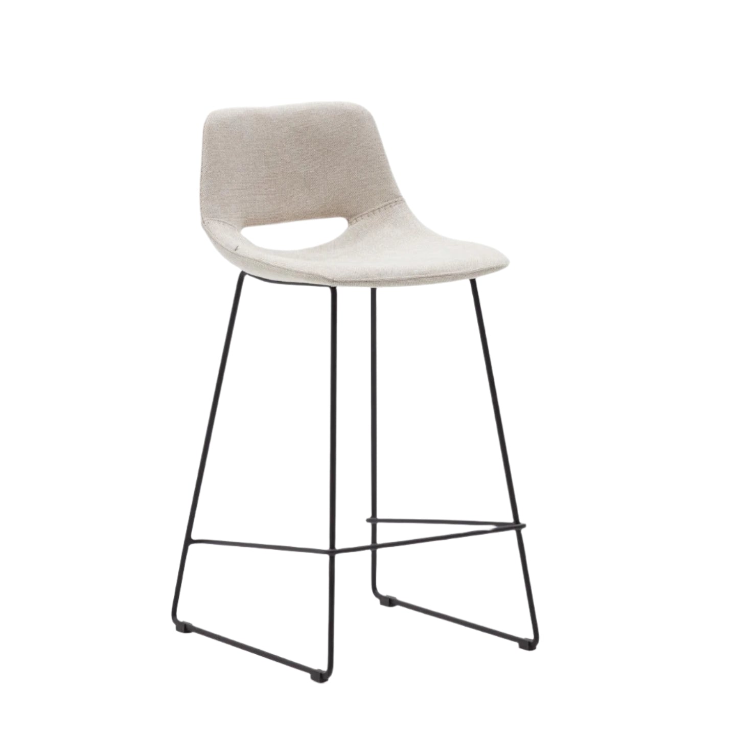 Krzesło barowe ZAHARA beżowy La Forma 65 cm   Eye on Design