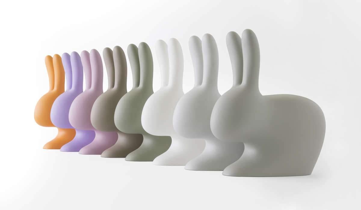 Krzesło RABBIT gołębi szary Qeeboo    Eye on Design