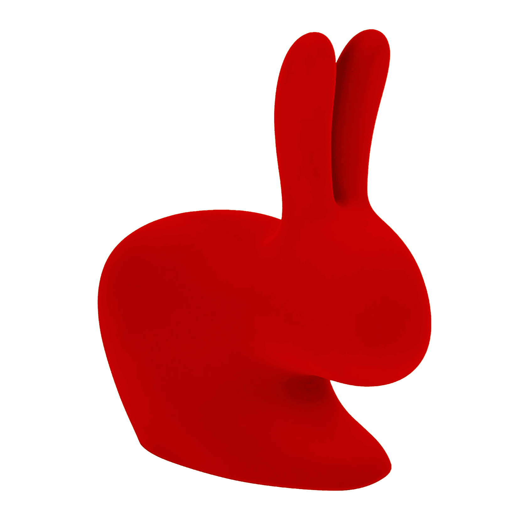 Krzesło RABBIT VELVET czerwony Qeeboo    Eye on Design