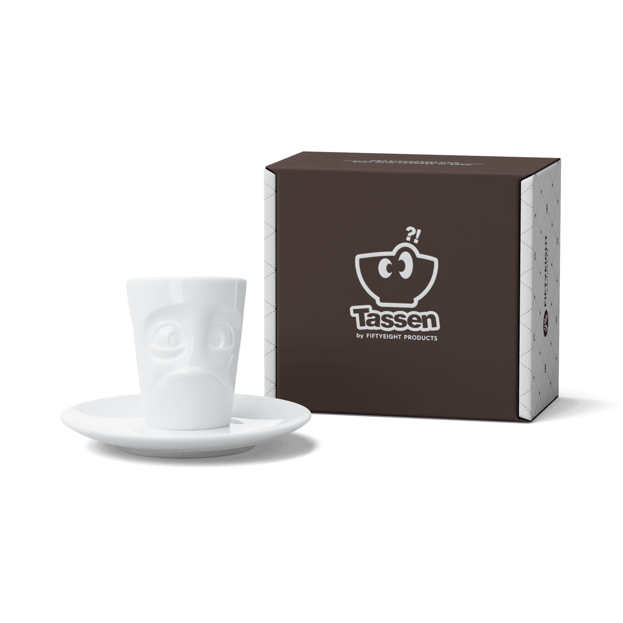 Kubeczek do espresso BAFFLED biały, marka 58products