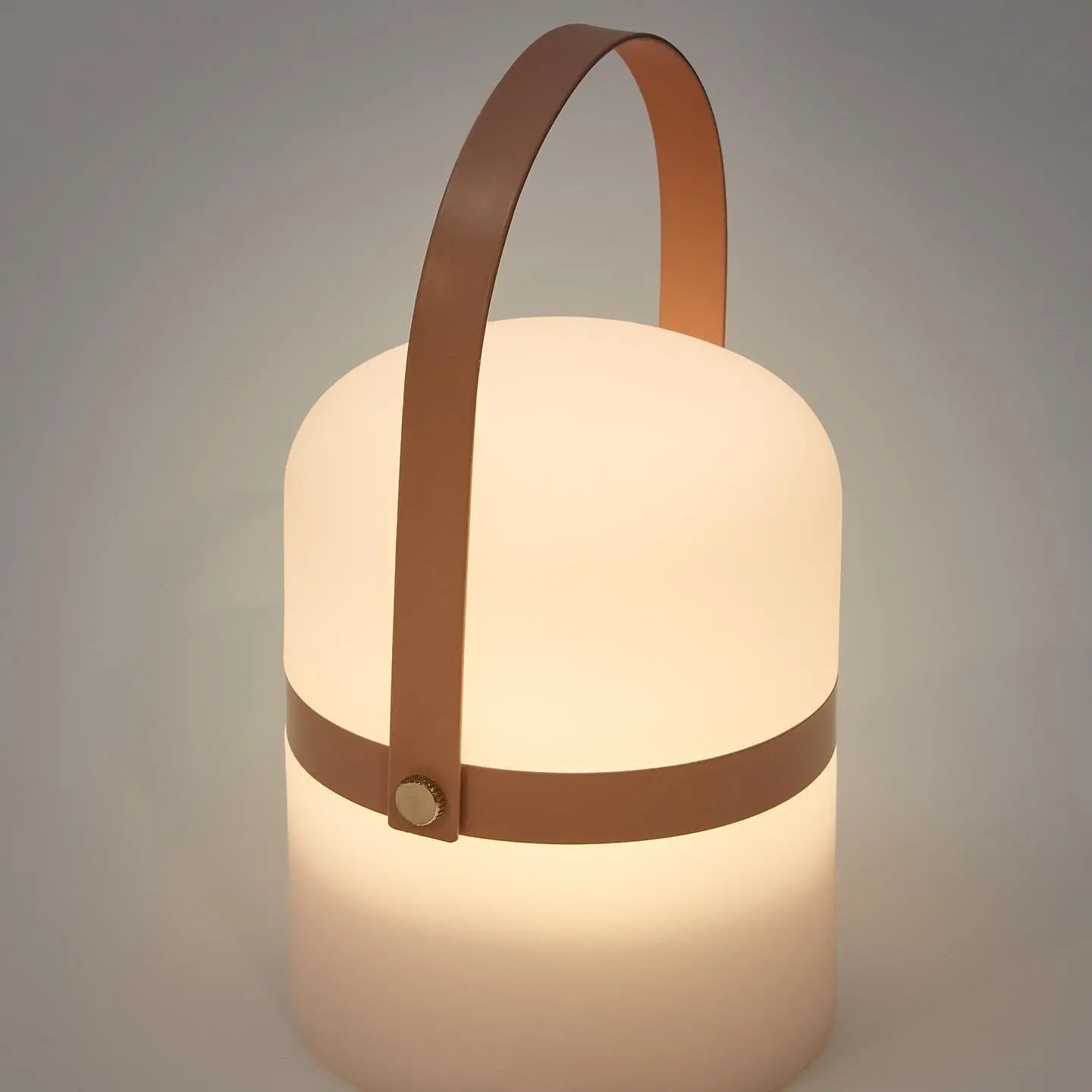 Lampa akumulatorowa RIDLEY MINI jasnoróżowy – metal, Kave Home