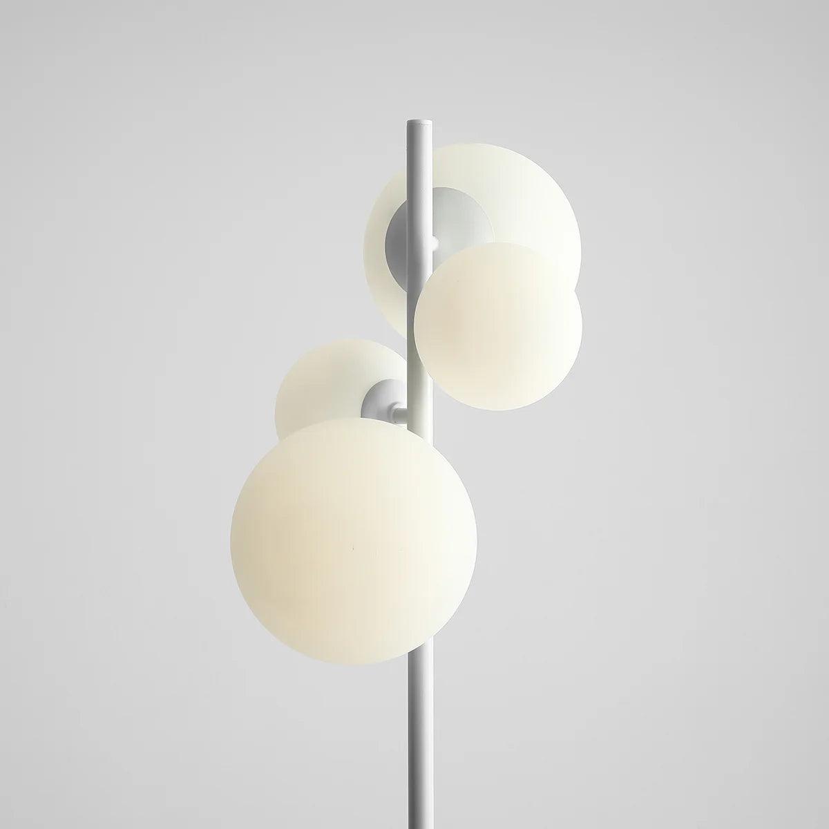 Lampa podłogowa BLOOM biały – szkło