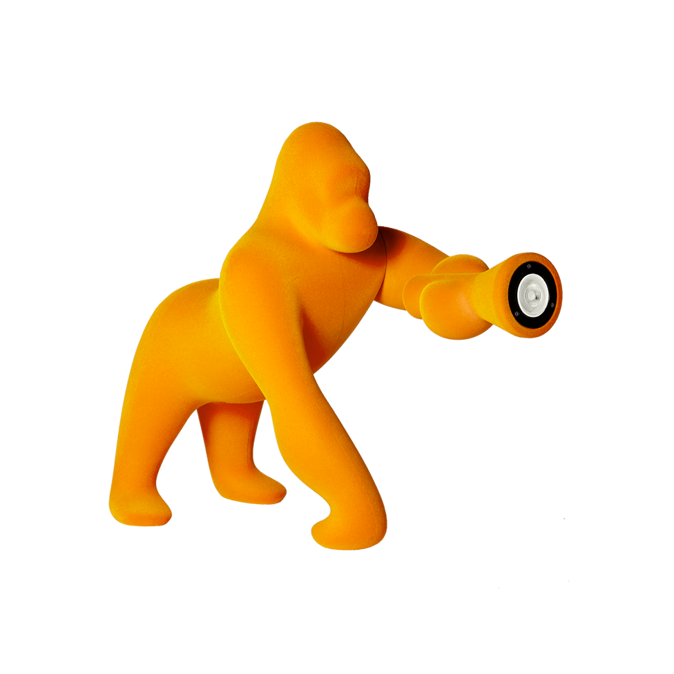 Lampa stołowa KONG VELVET żółty Qeeboo    Eye on Design