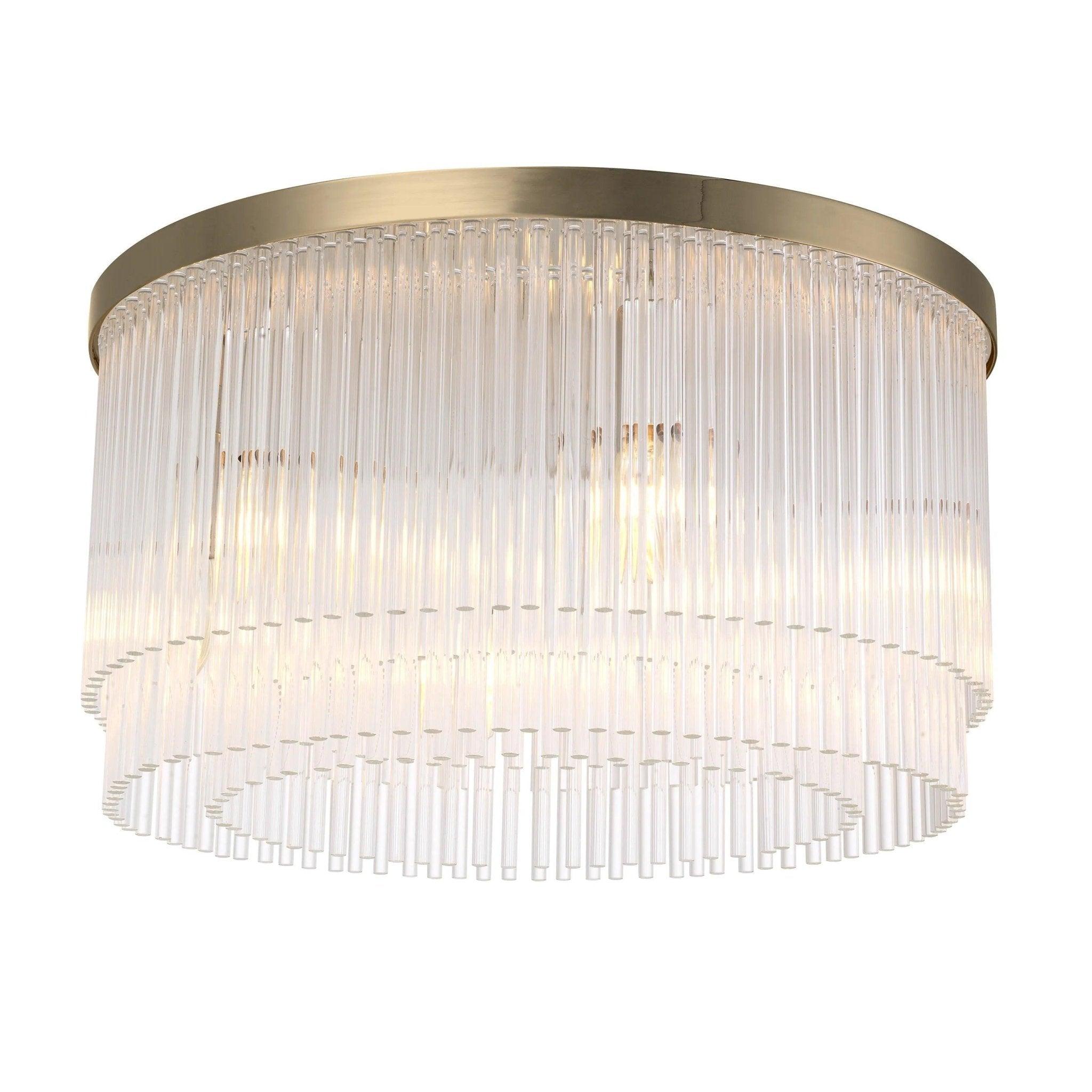 Lampa sufitowa HECTOR mosiężny – mosiądz i szkło
