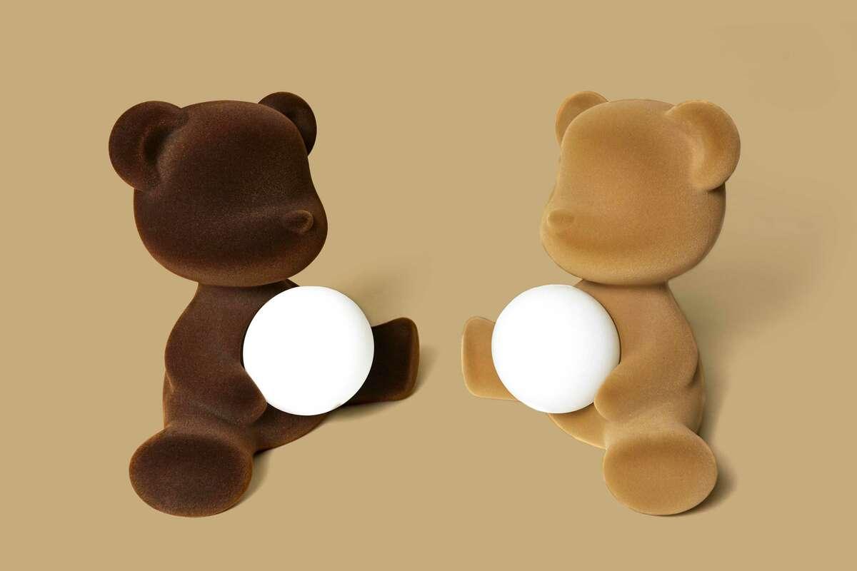 Lampa TEDDY GIRL VELVET fioletowa Qeeboo    Eye on Design