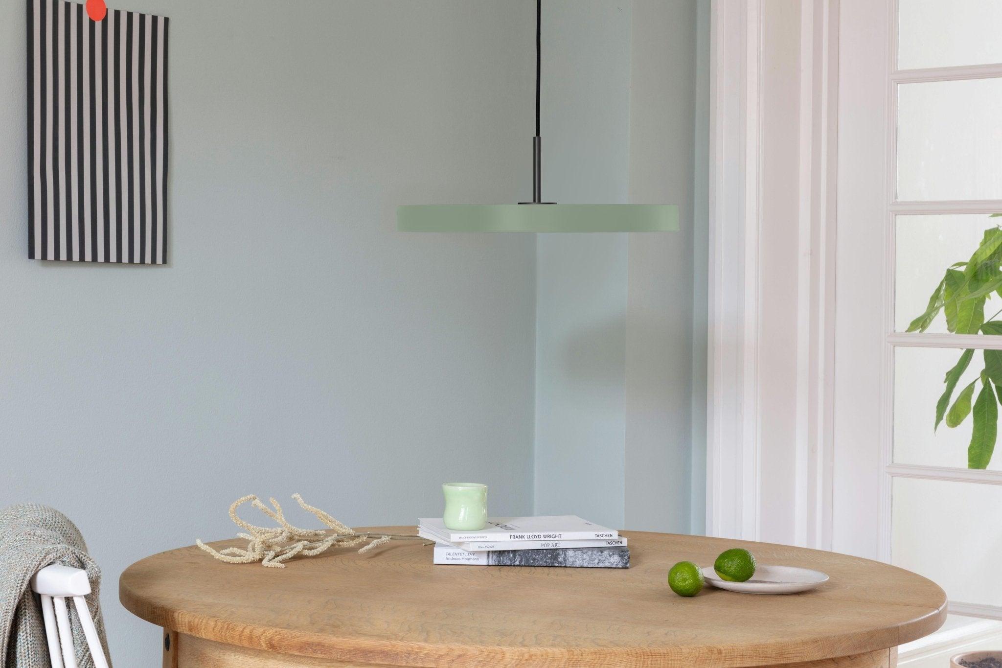 Lampa wisząca ASTERIA pistacjowy – mosiądz