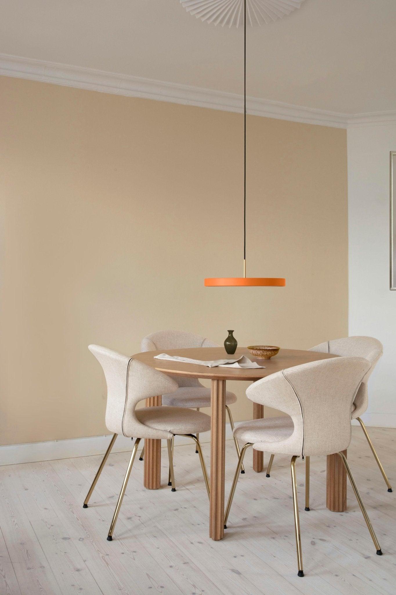 Lampa wisząca ASTERIA pomarańczowy – mosiądz, Umage