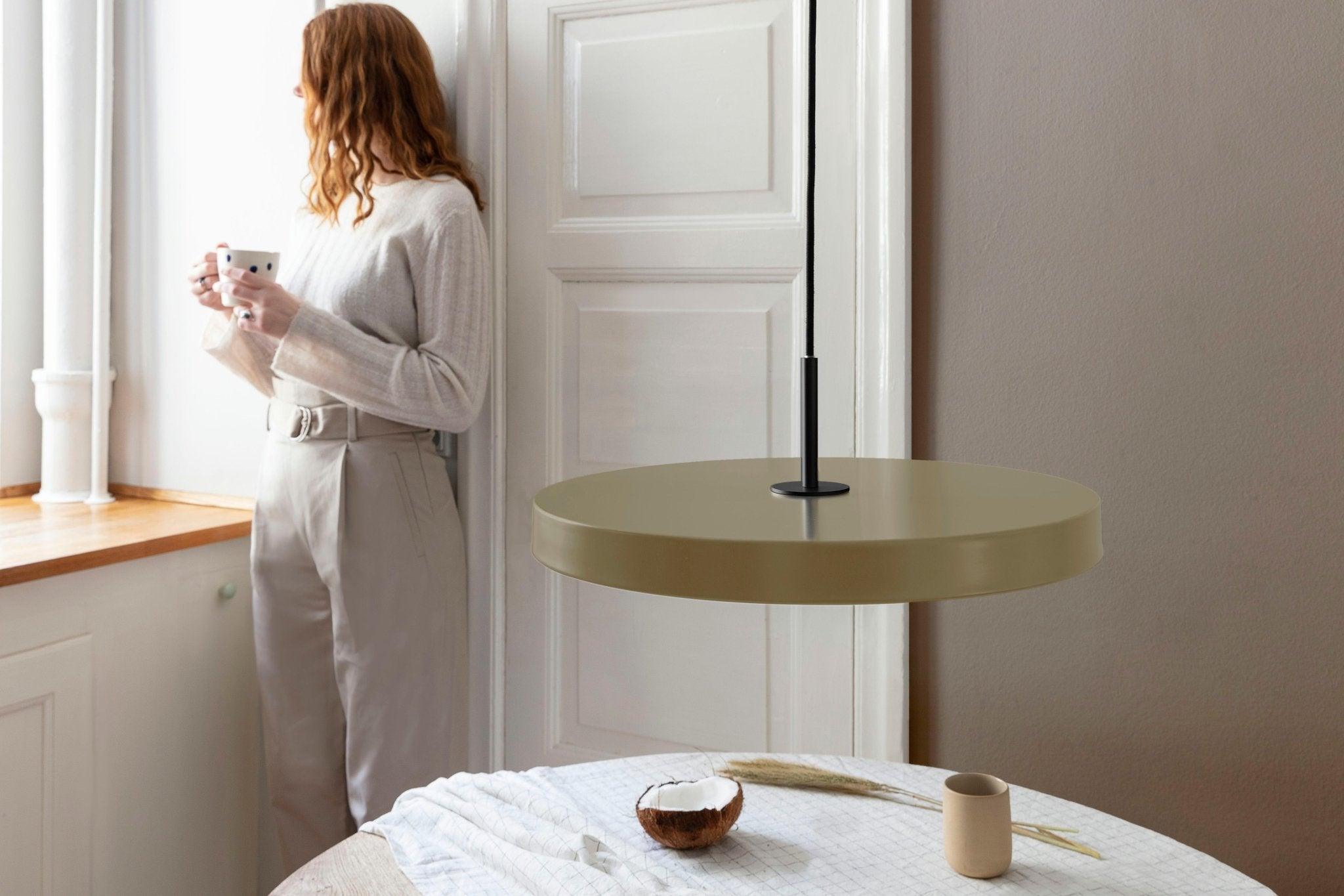Lampa wisząca ASTERIA taupe ze ściemniaczem