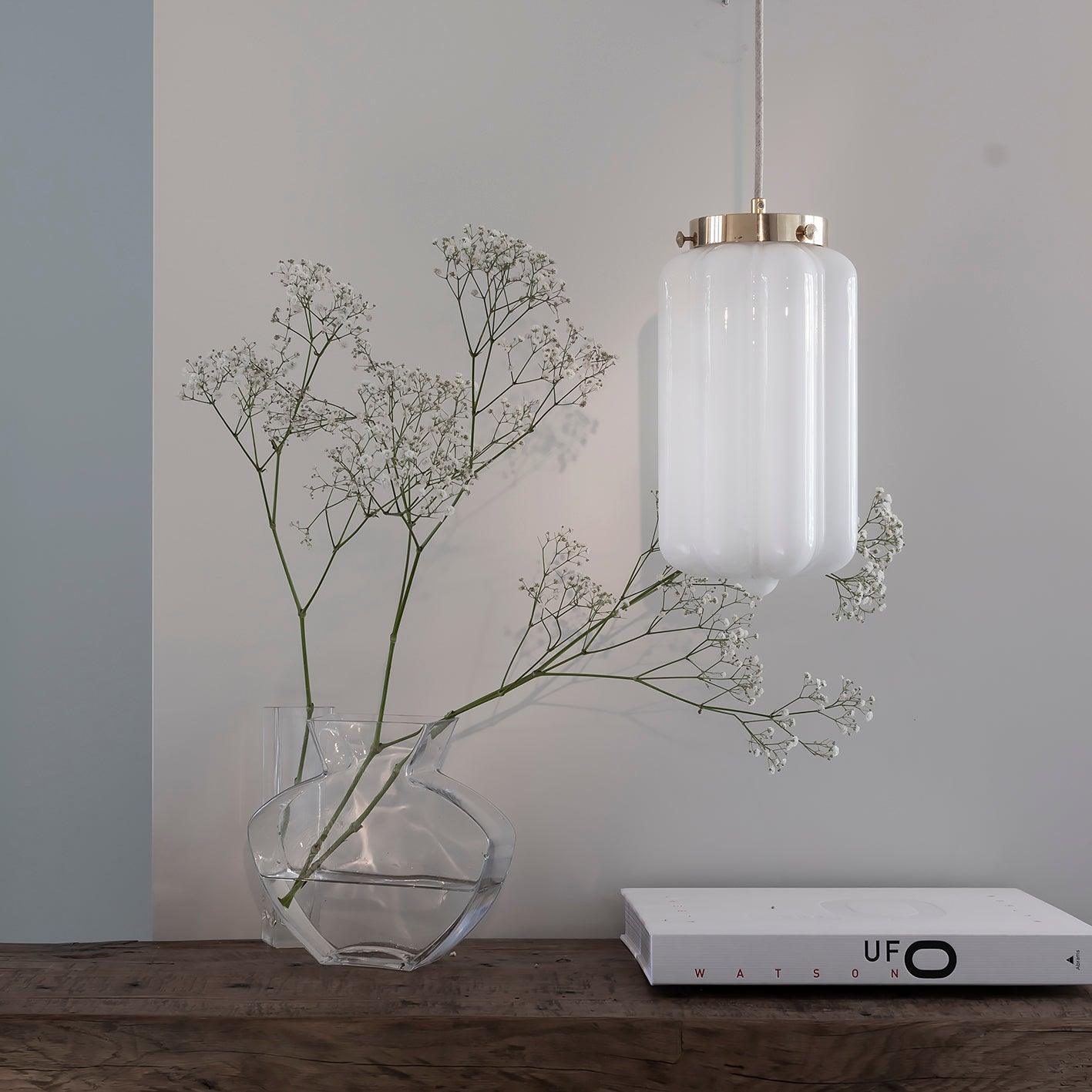 Lampa wisząca DECO nikiel – styl art déco